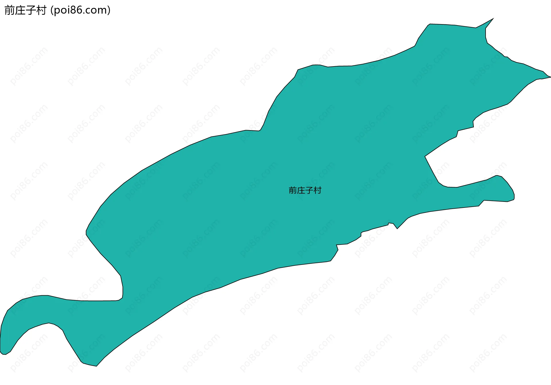 前庄子村边界地图