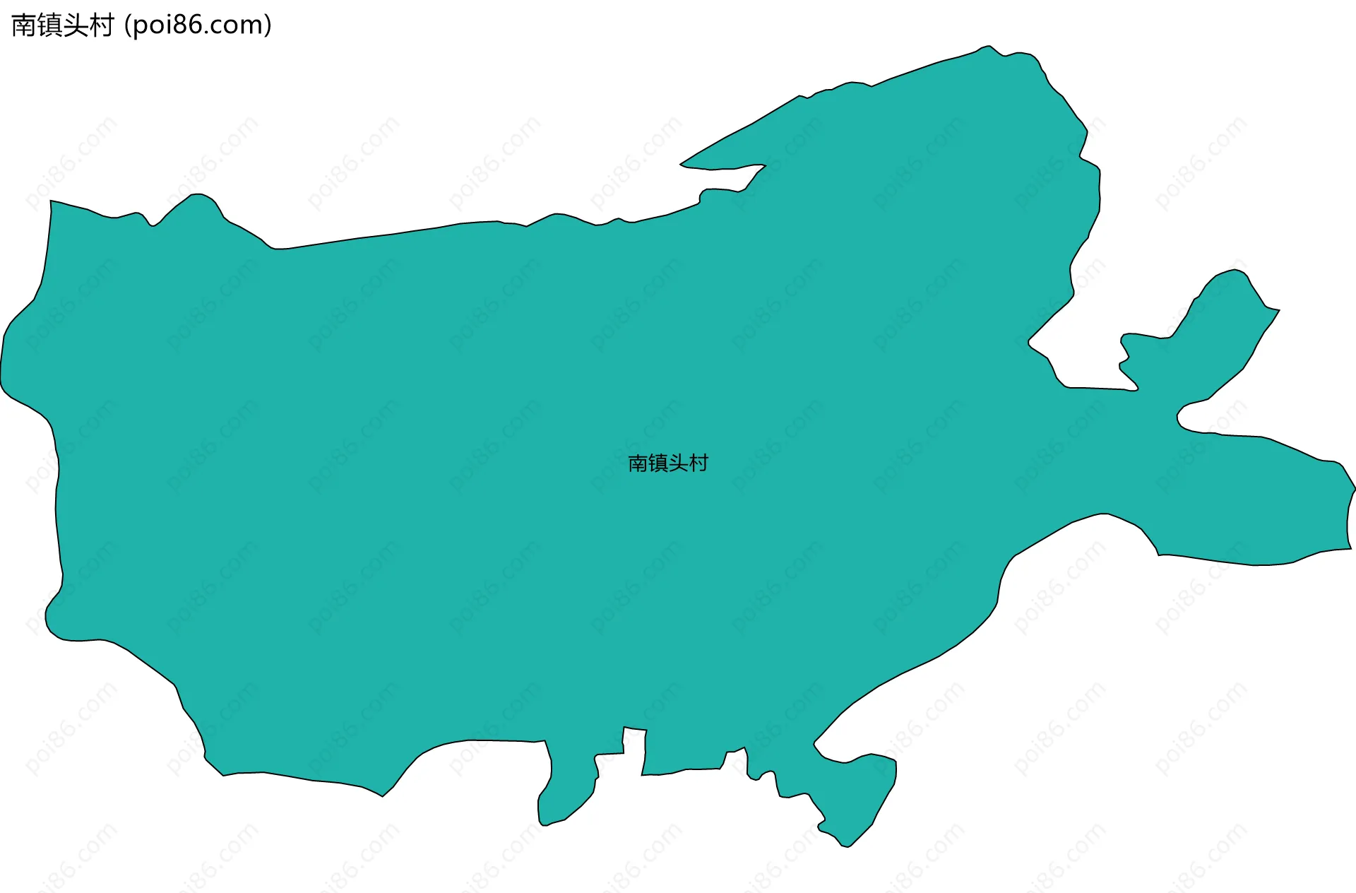 南镇头村边界地图