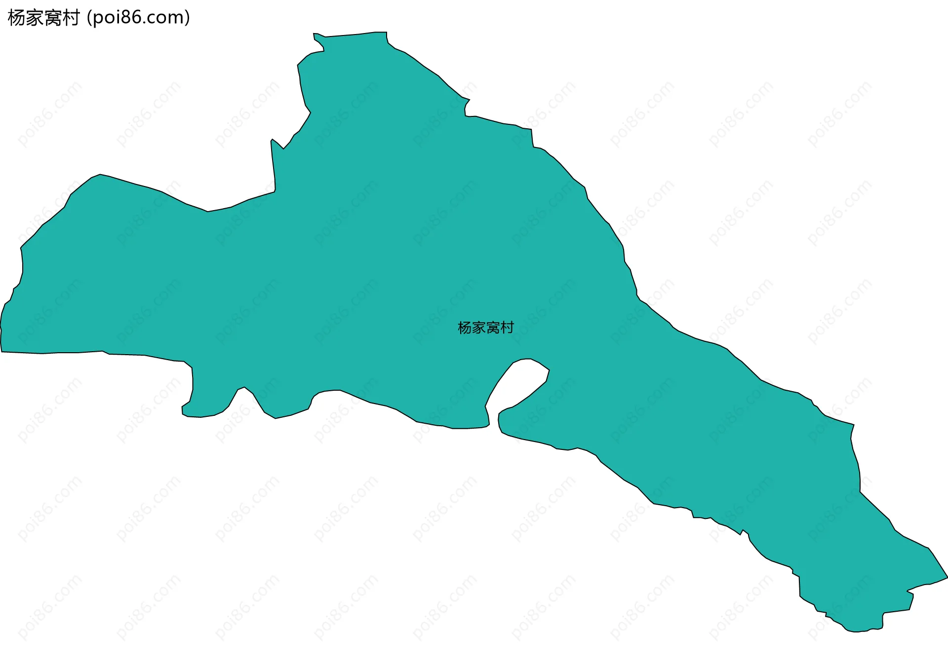 杨家窝村边界地图