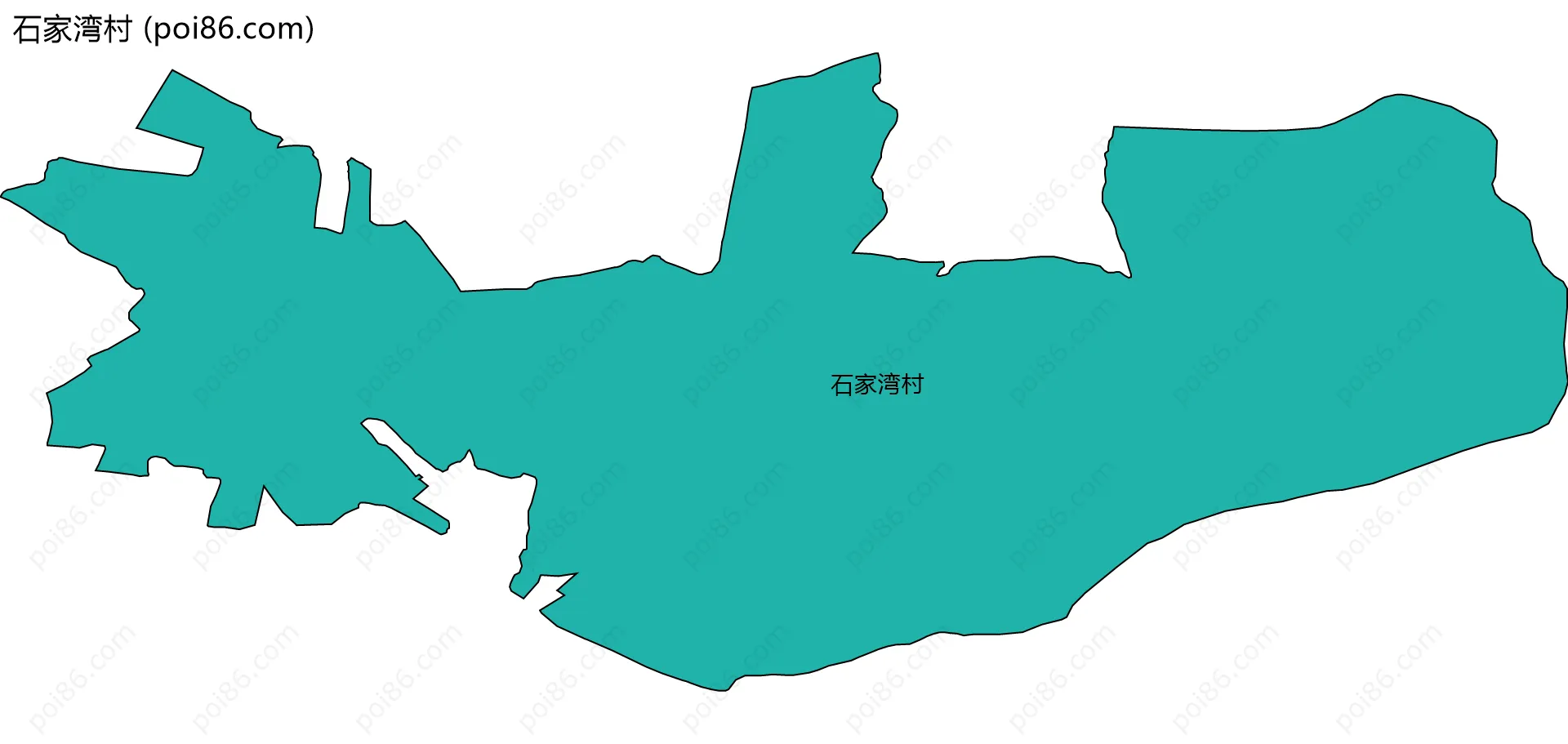 石家湾村边界地图