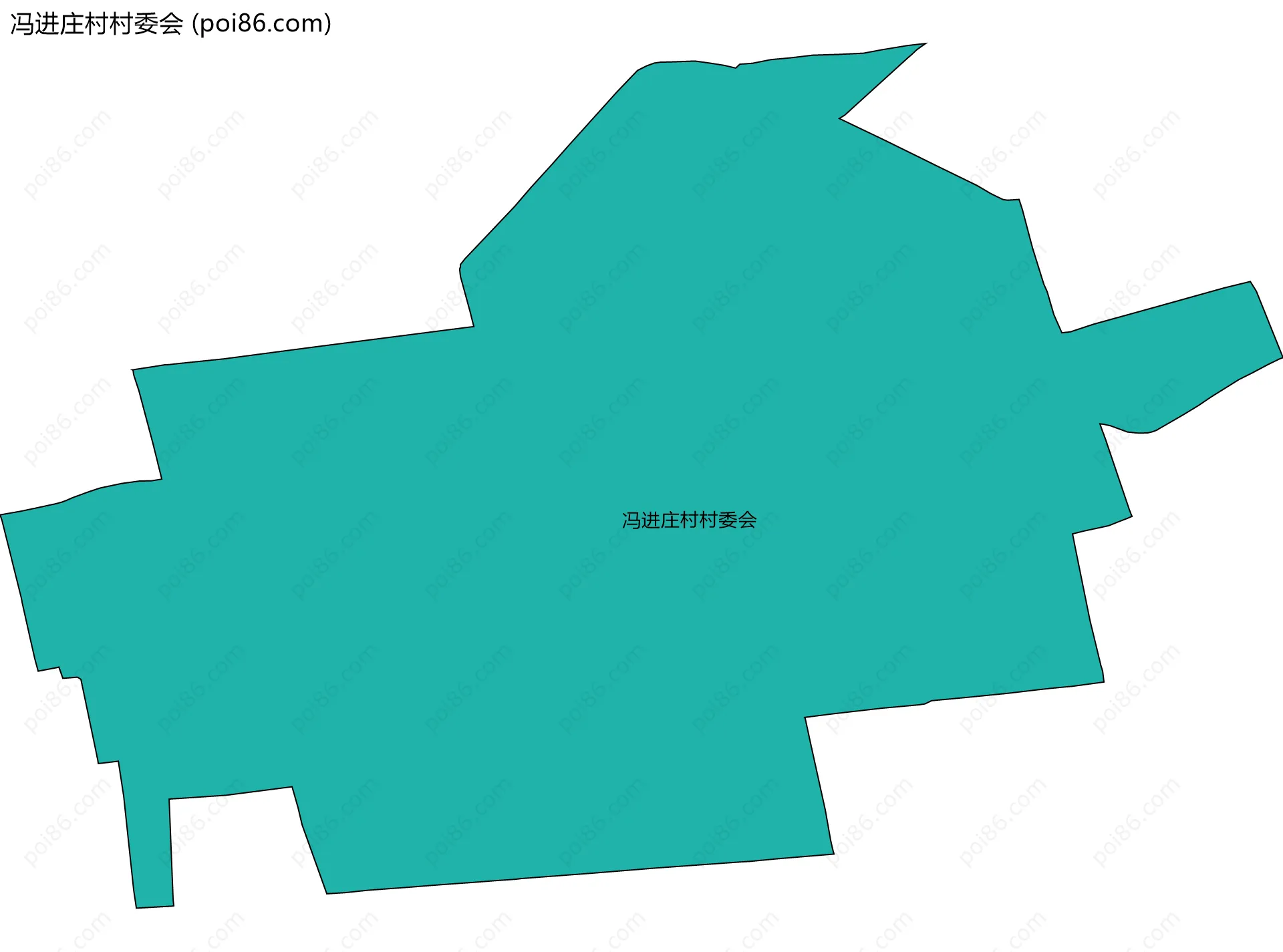冯进庄村村委会边界地图