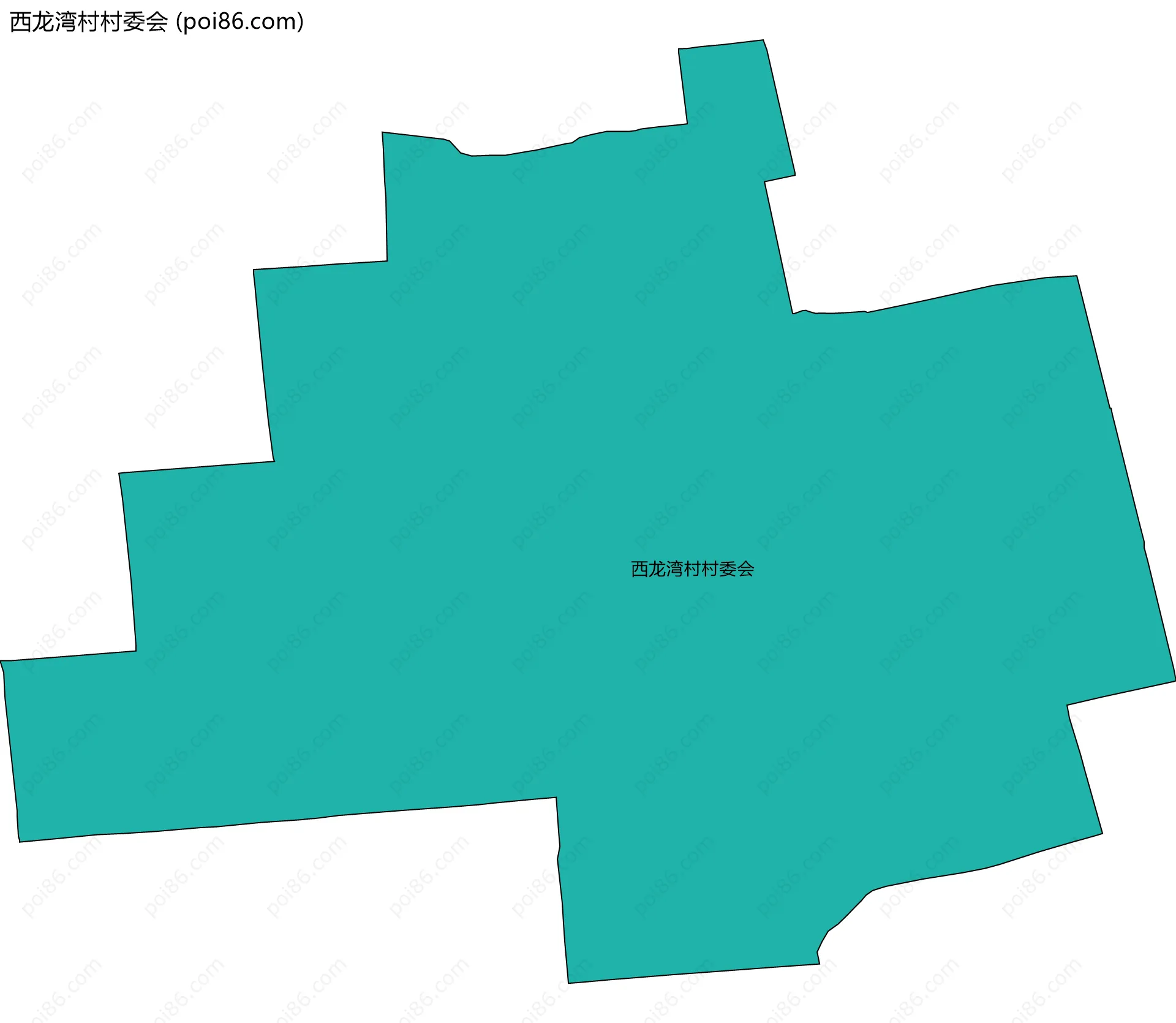 西龙湾村村委会边界地图