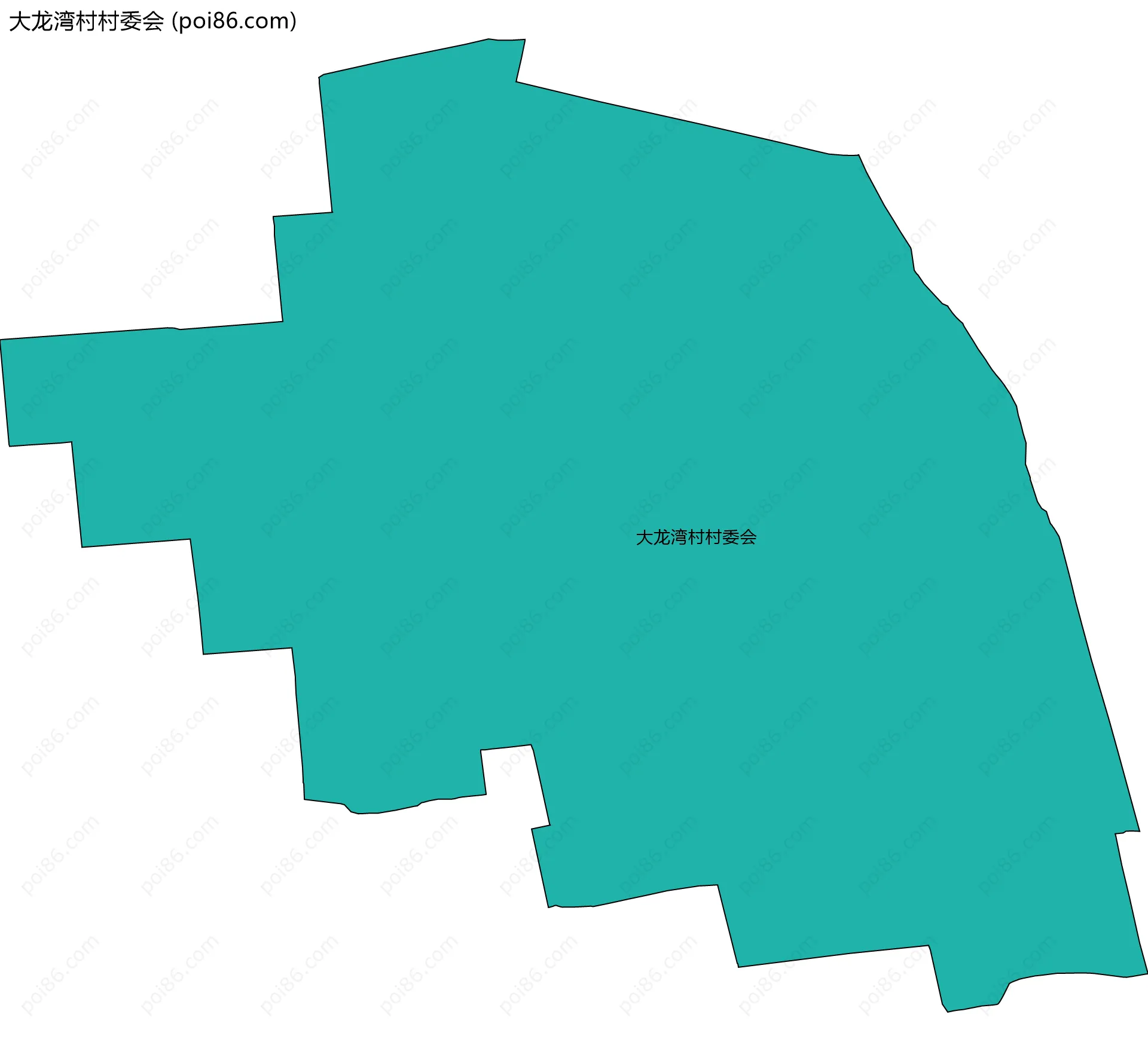 大龙湾村村委会边界地图