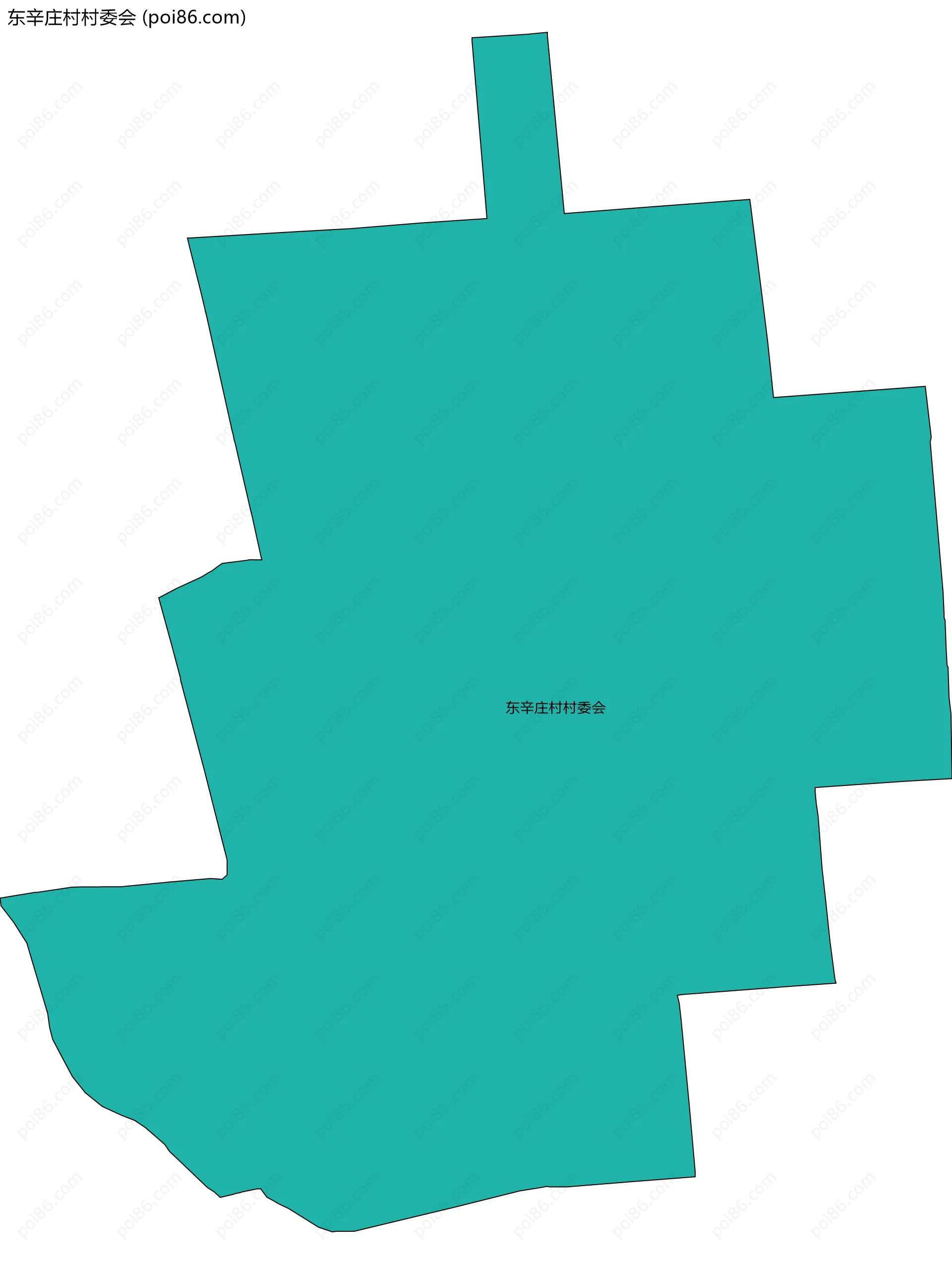 东辛庄村村委会边界地图