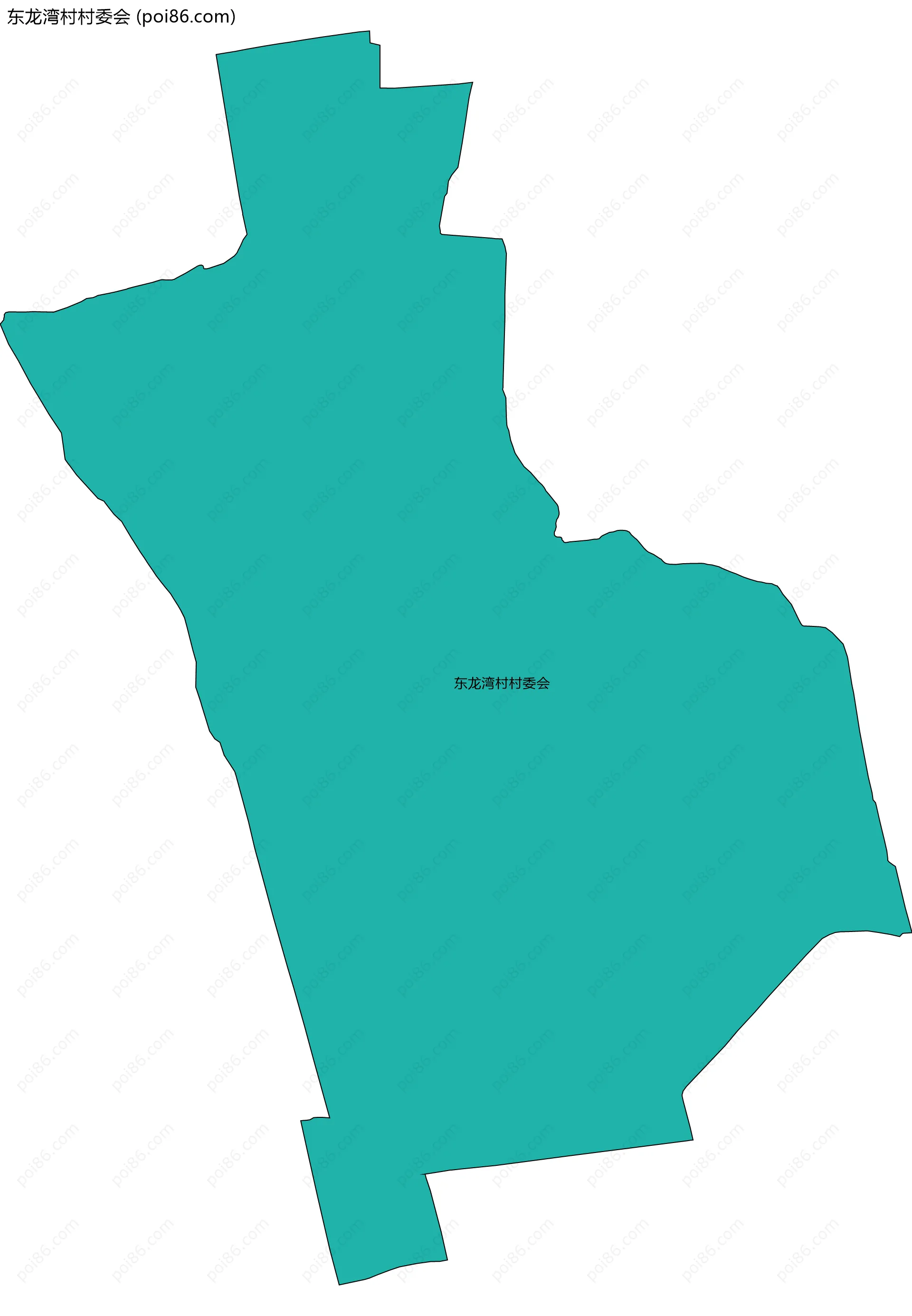 东龙湾村村委会边界地图