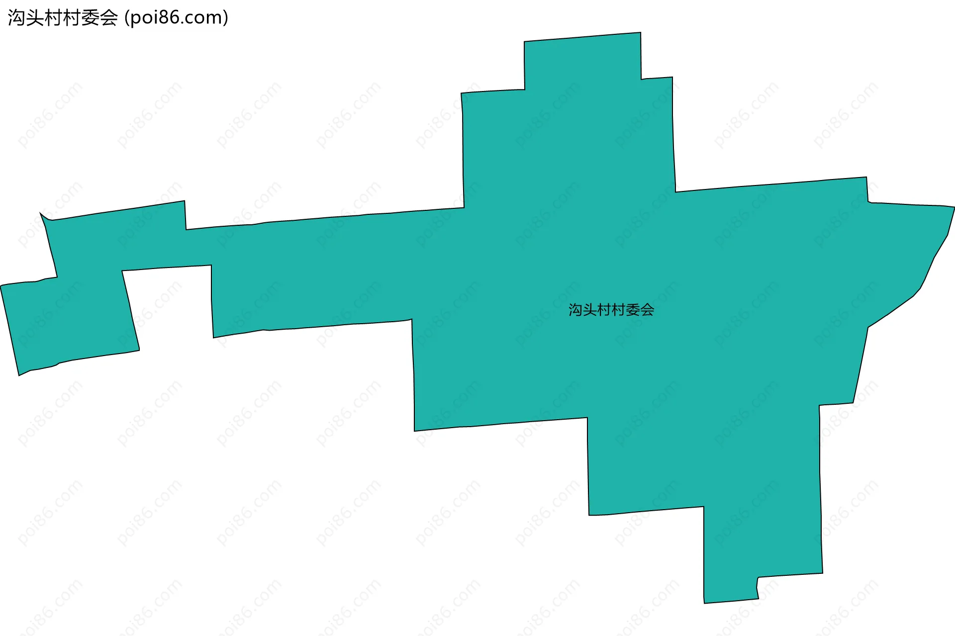 沟头村村委会边界地图