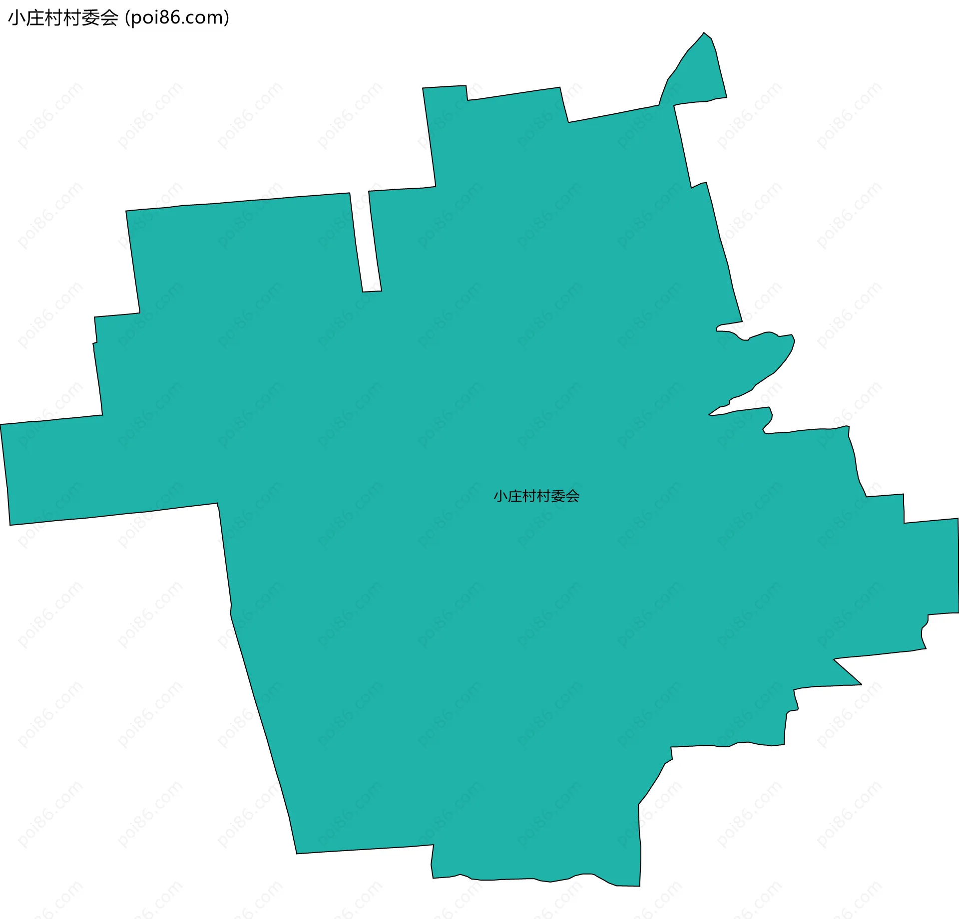 小庄村村委会边界地图