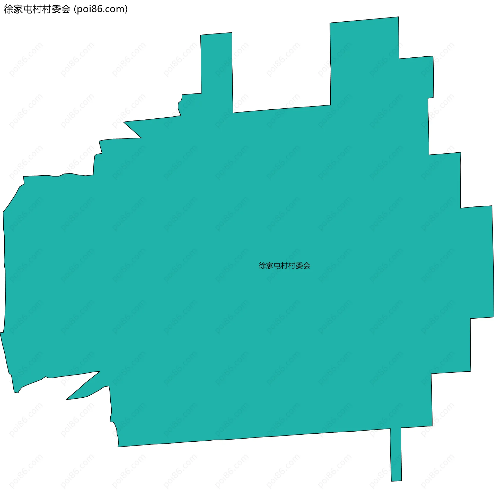 徐家屯村村委会边界地图