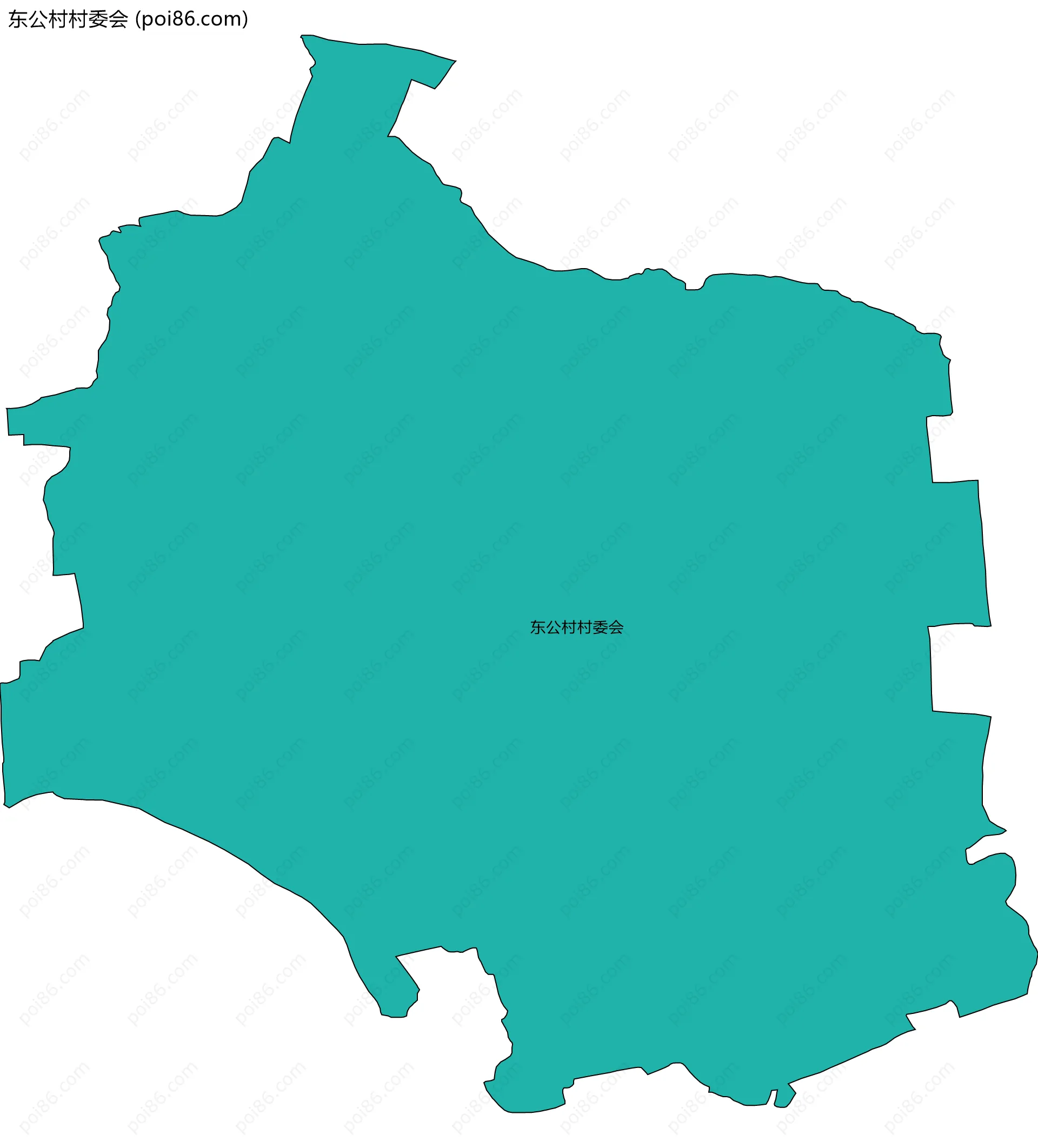 东公村村委会边界地图