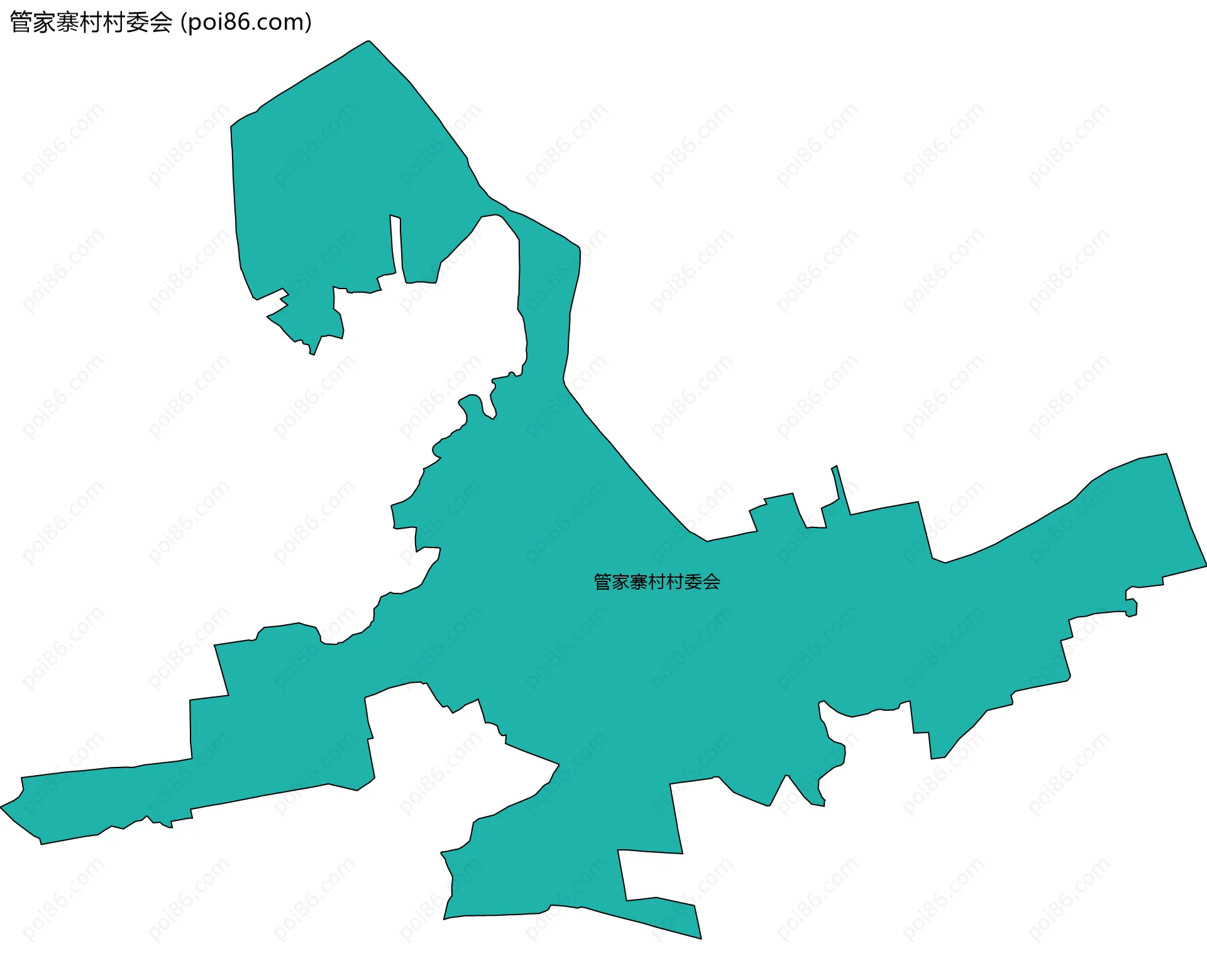 管家寨村村委会边界地图
