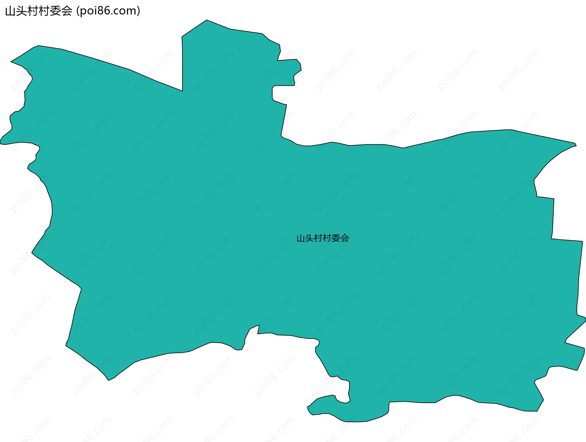 山头村村委会边界地图