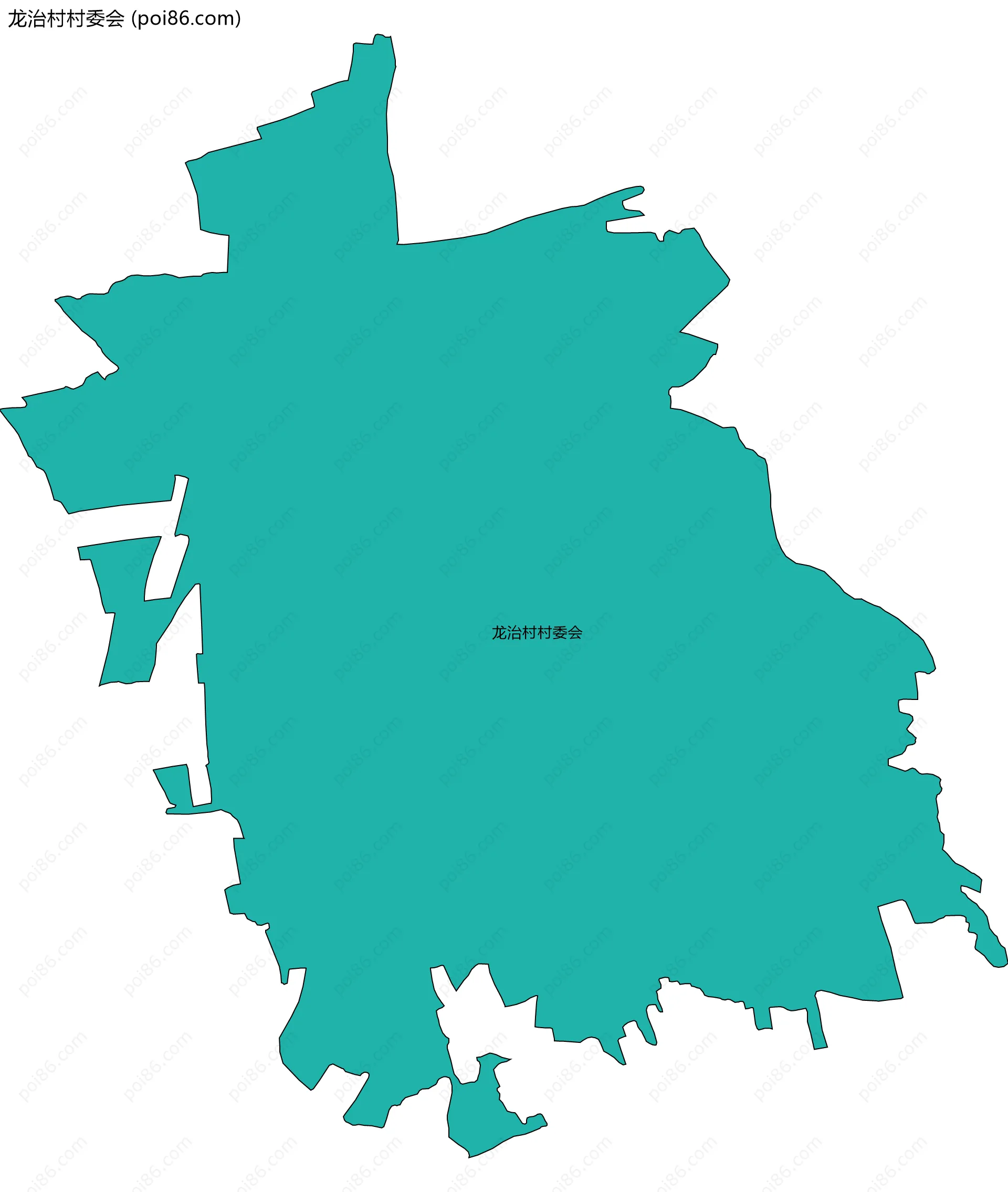 龙治村村委会边界地图
