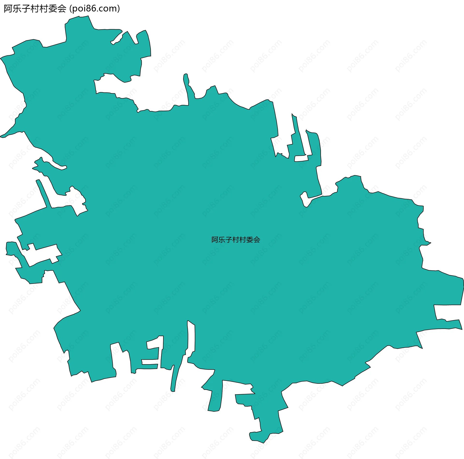 阿乐子村村委会边界地图