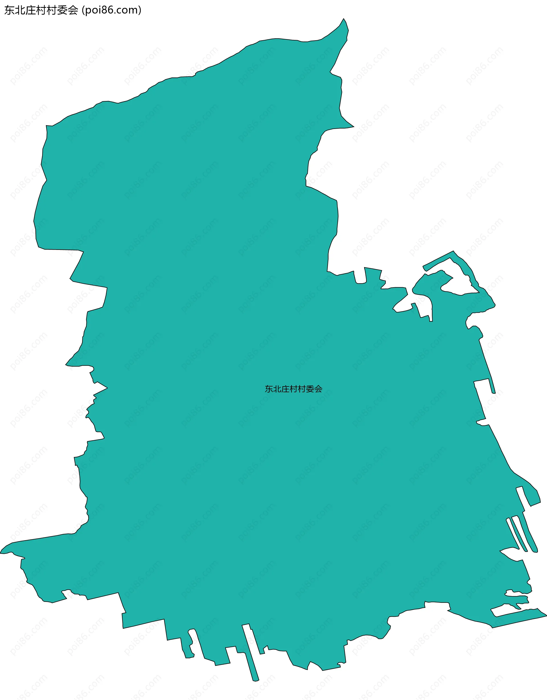 东北庄村村委会边界地图