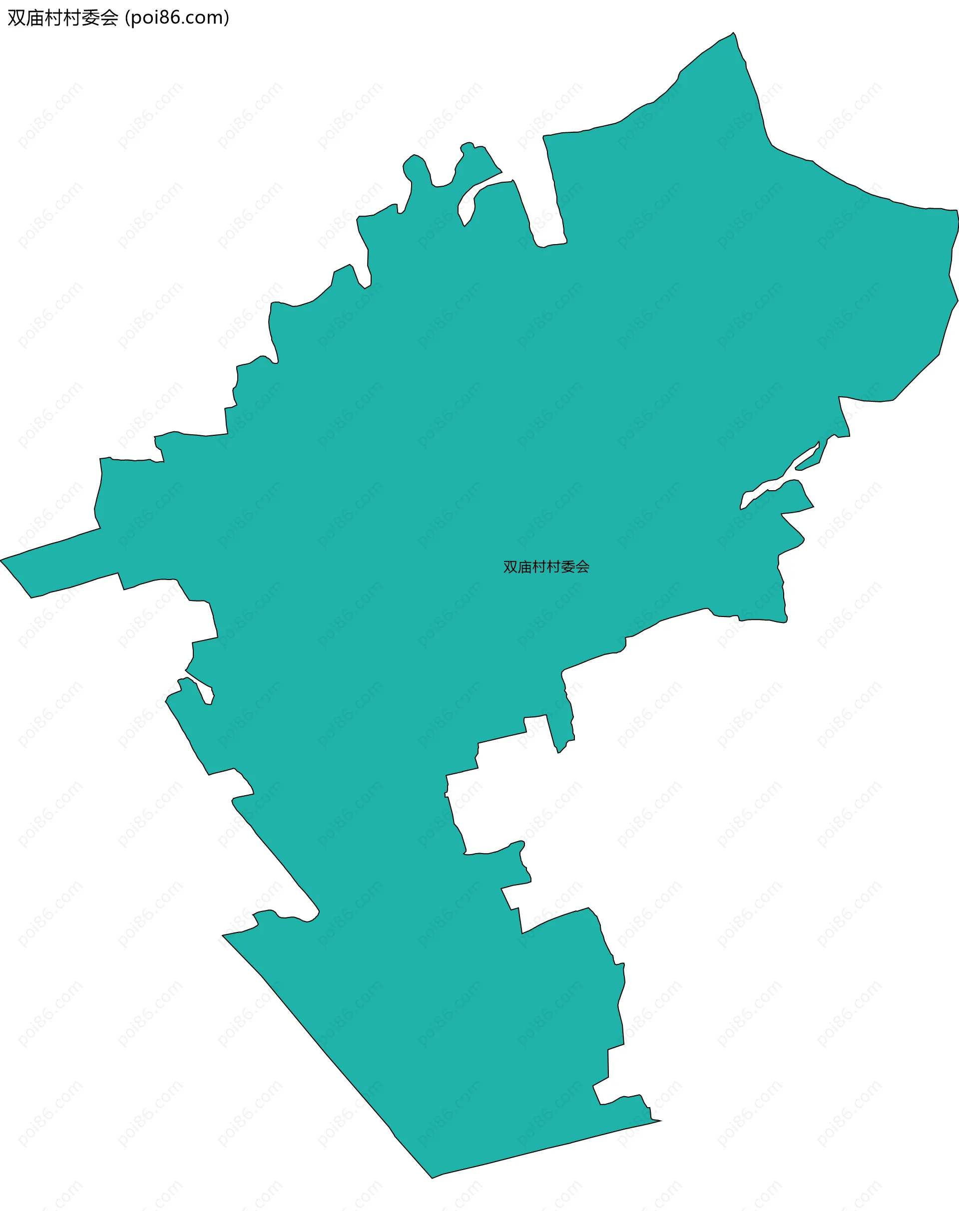 双庙村村委会边界地图