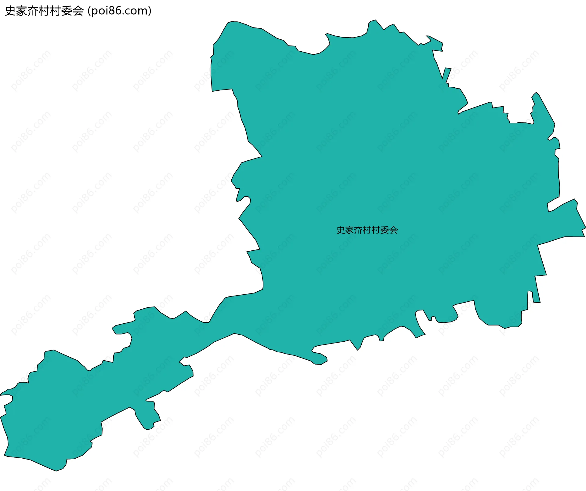 史家夼村村委会边界地图