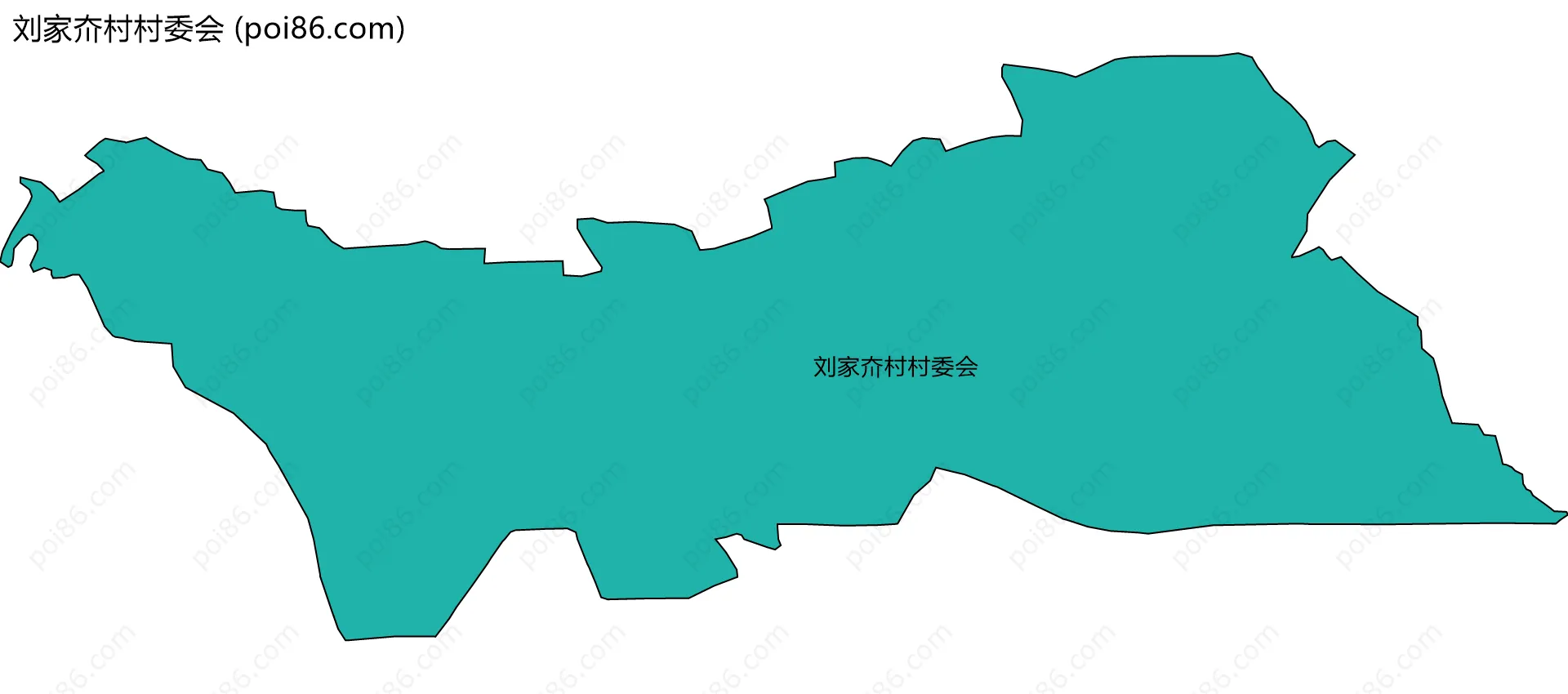 刘家夼村村委会边界地图