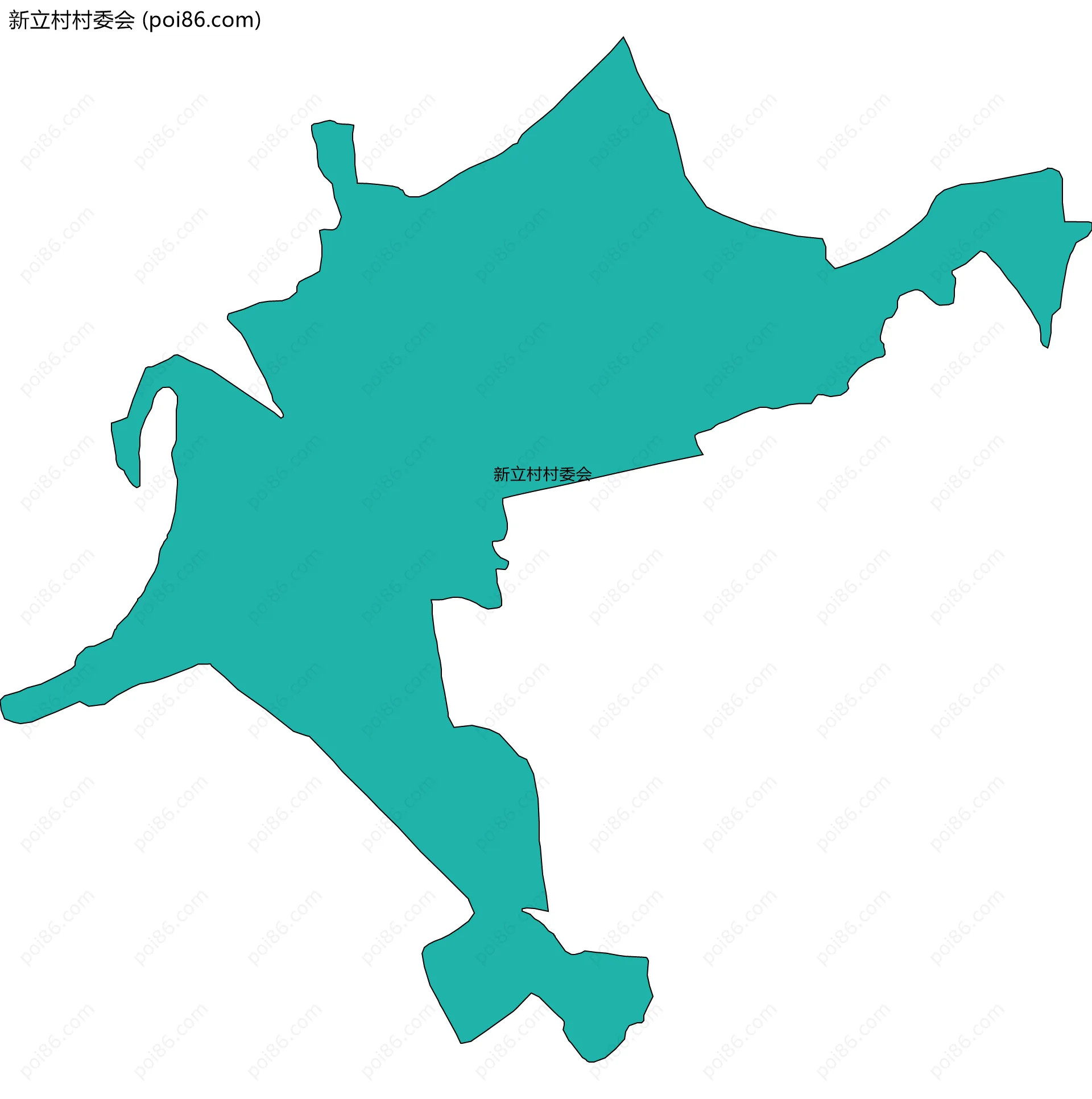 新立村村委会边界地图