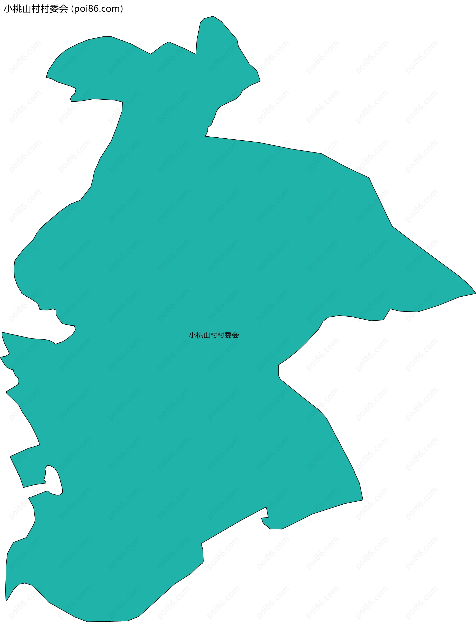 小桃山村村委会边界地图