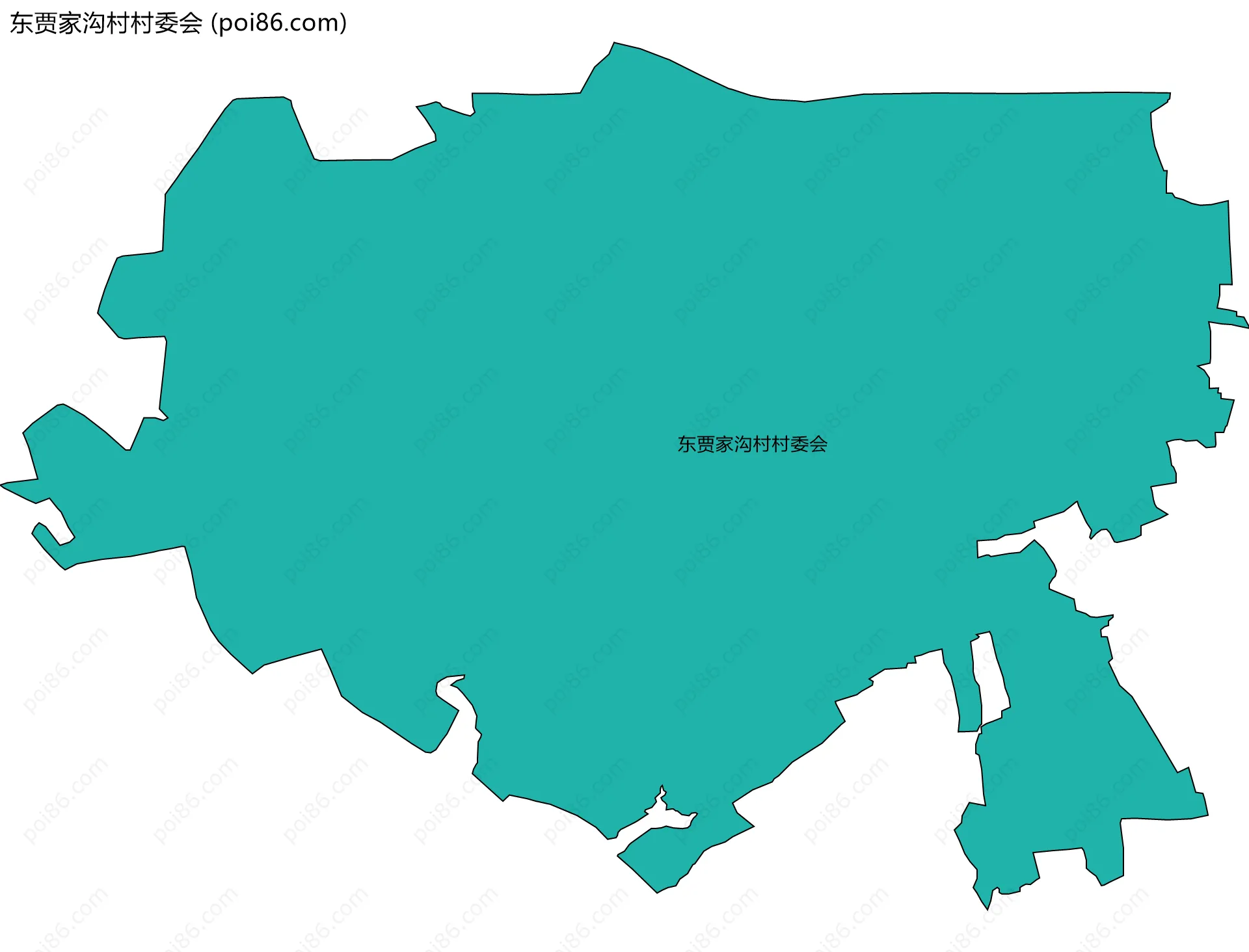 东贾家沟村村委会边界地图