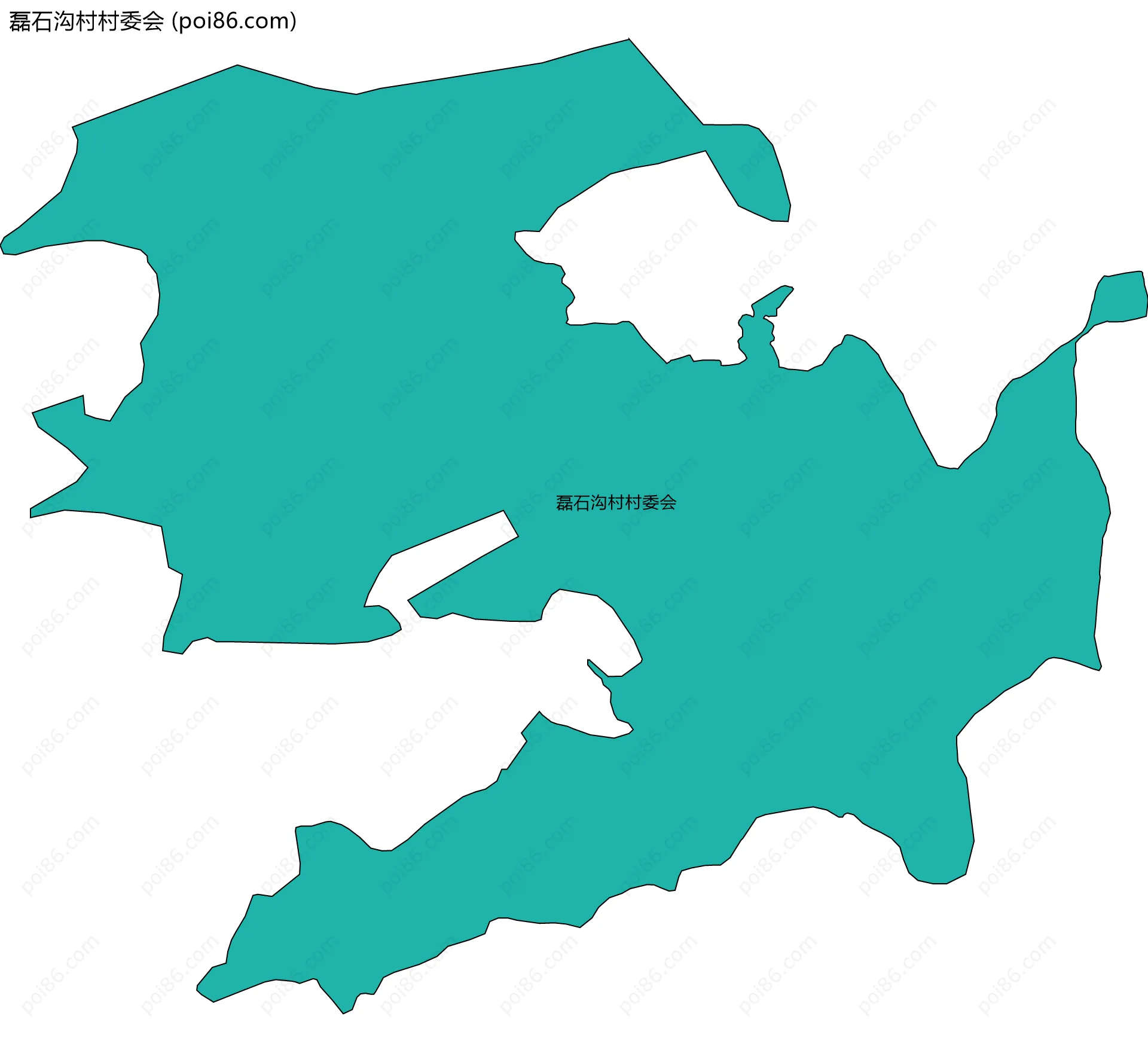 磊石沟村村委会边界地图