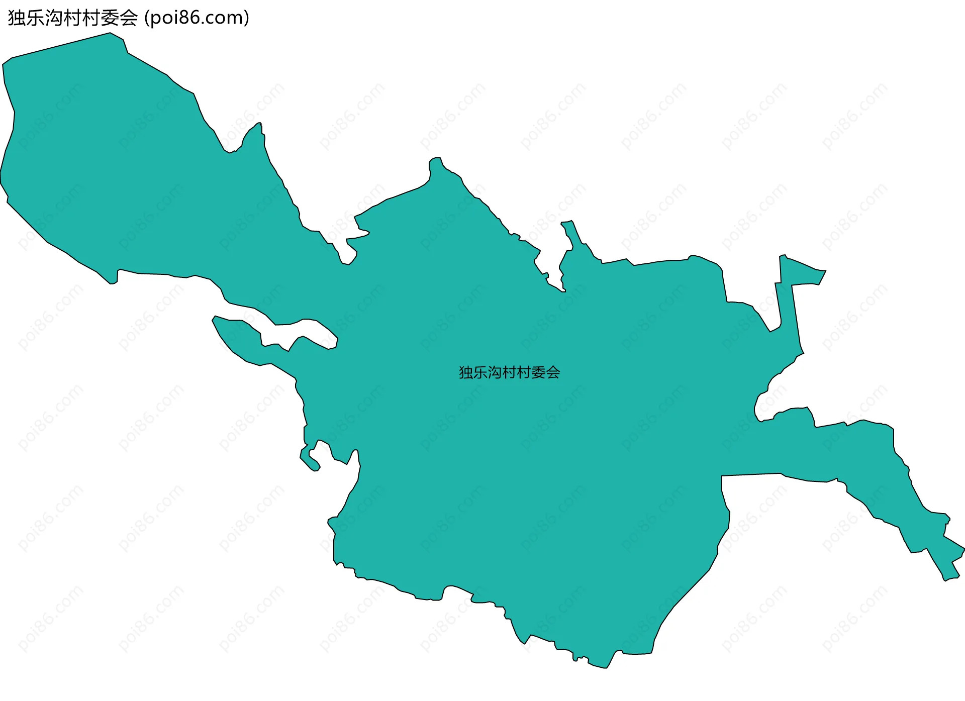 独乐沟村村委会边界地图