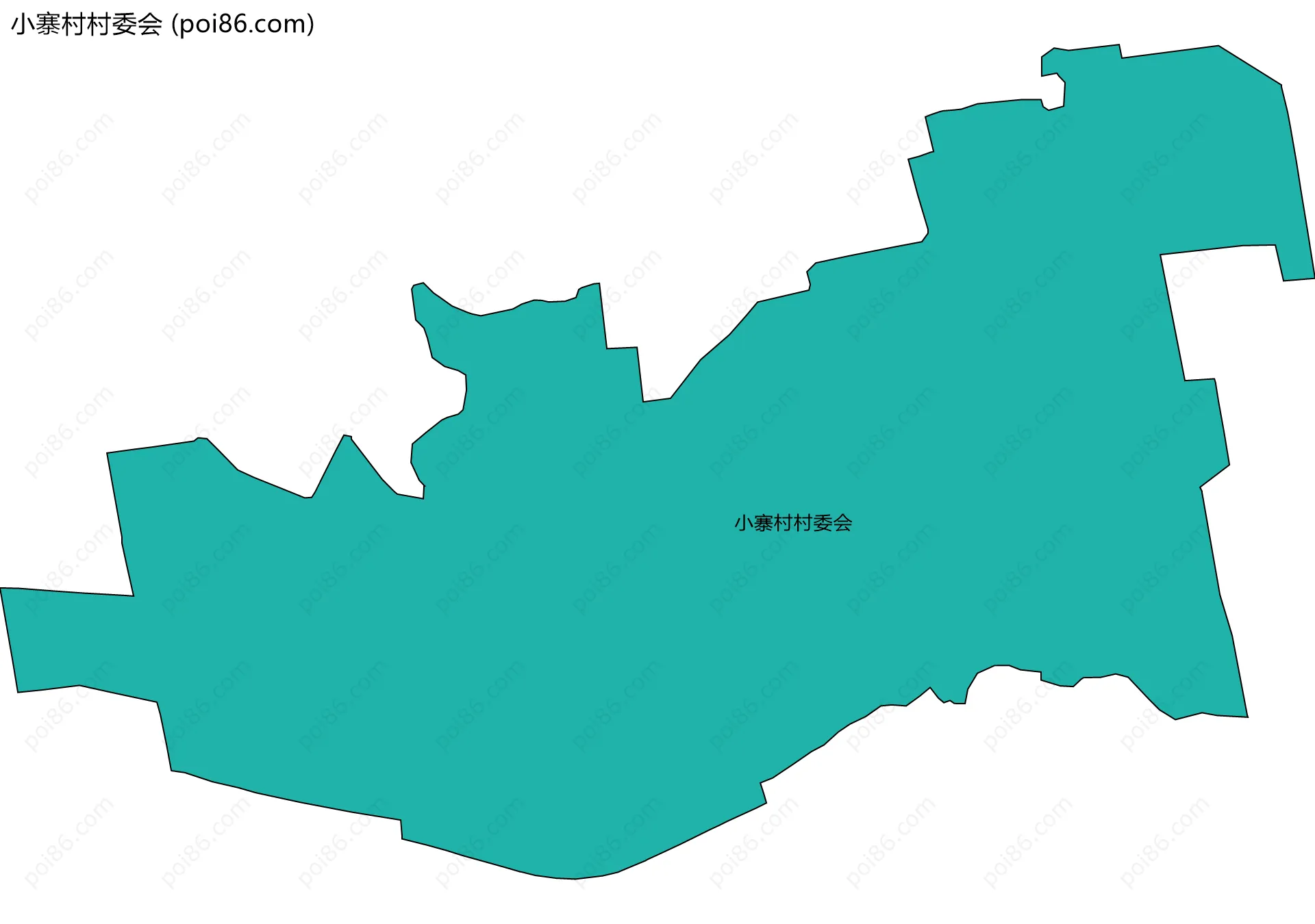 小寨村村委会边界地图