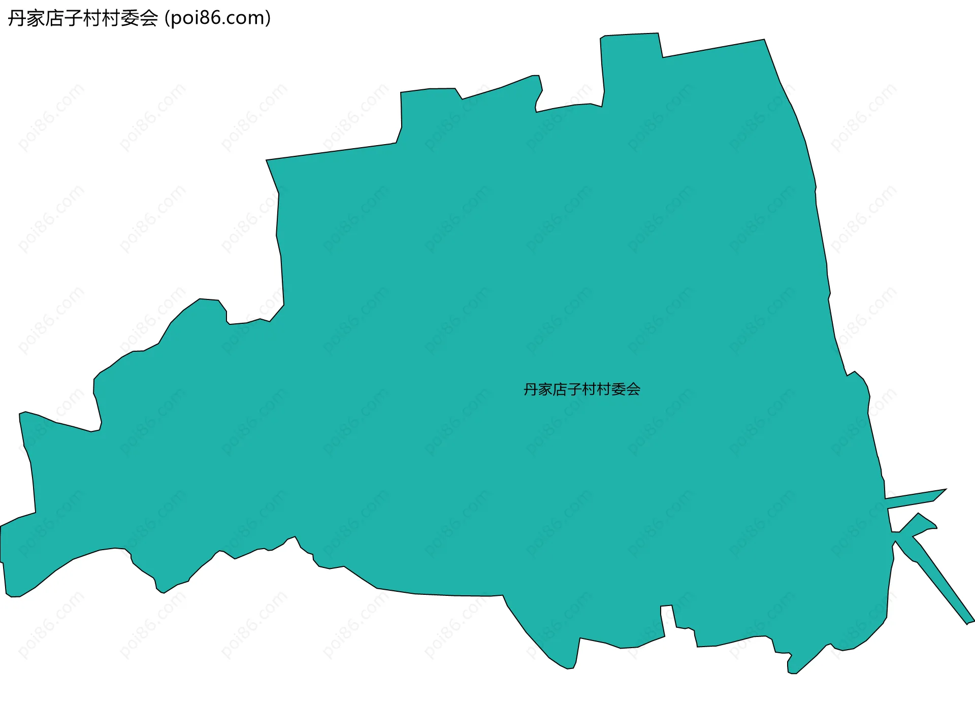 丹家店子村村委会边界地图