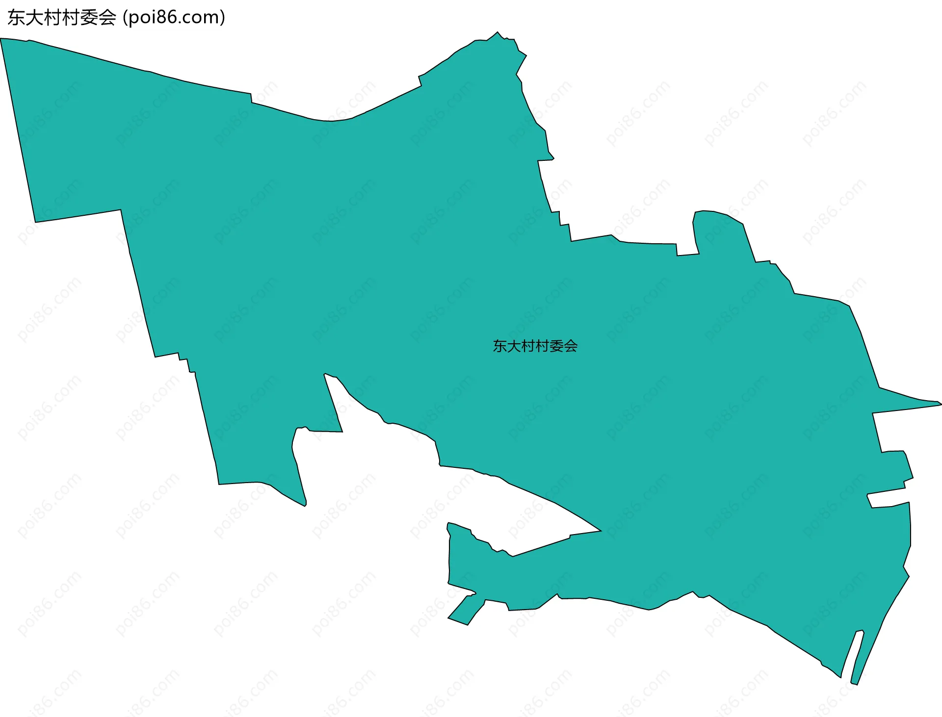 东大村村委会边界地图