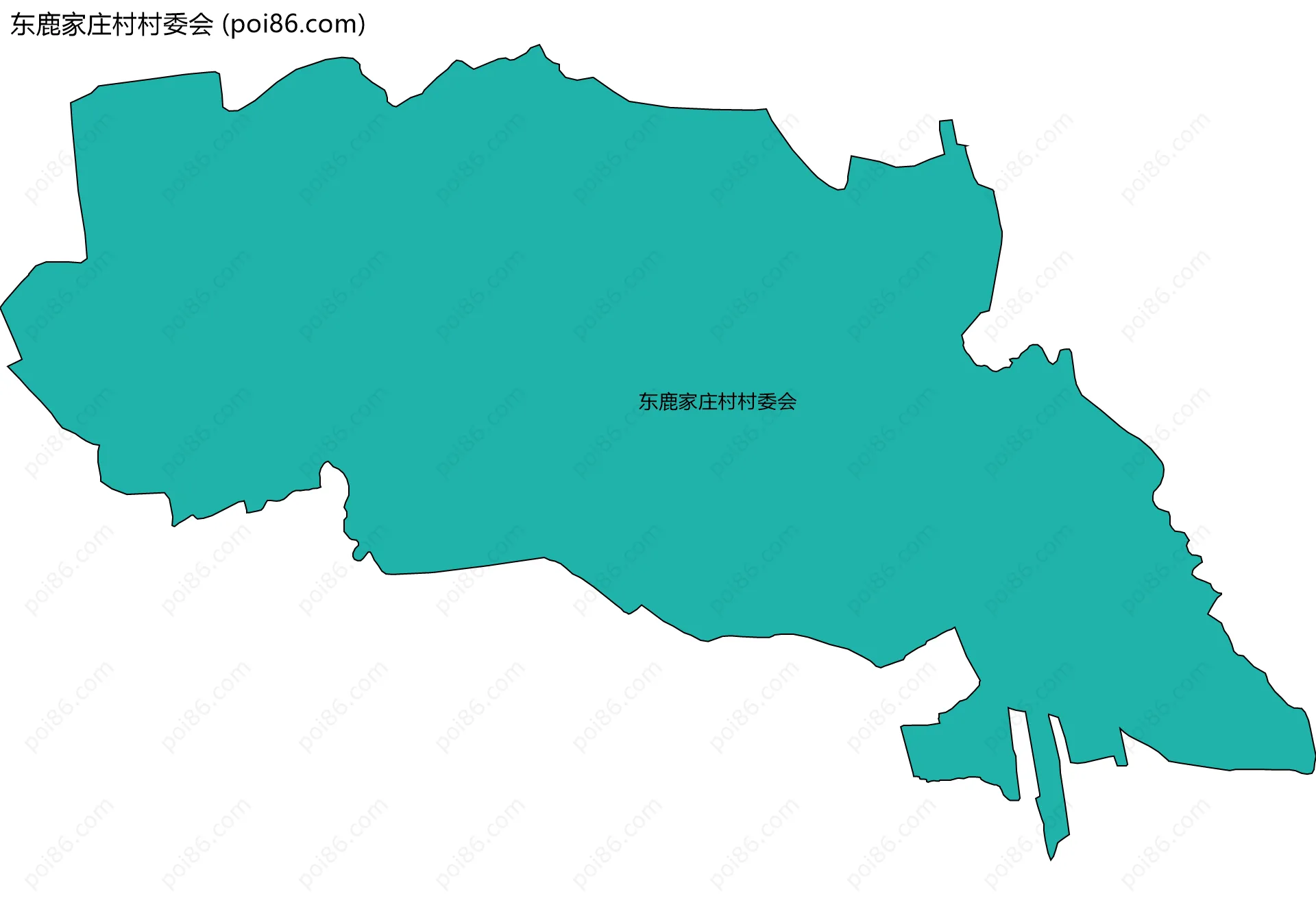 东鹿家庄村村委会边界地图