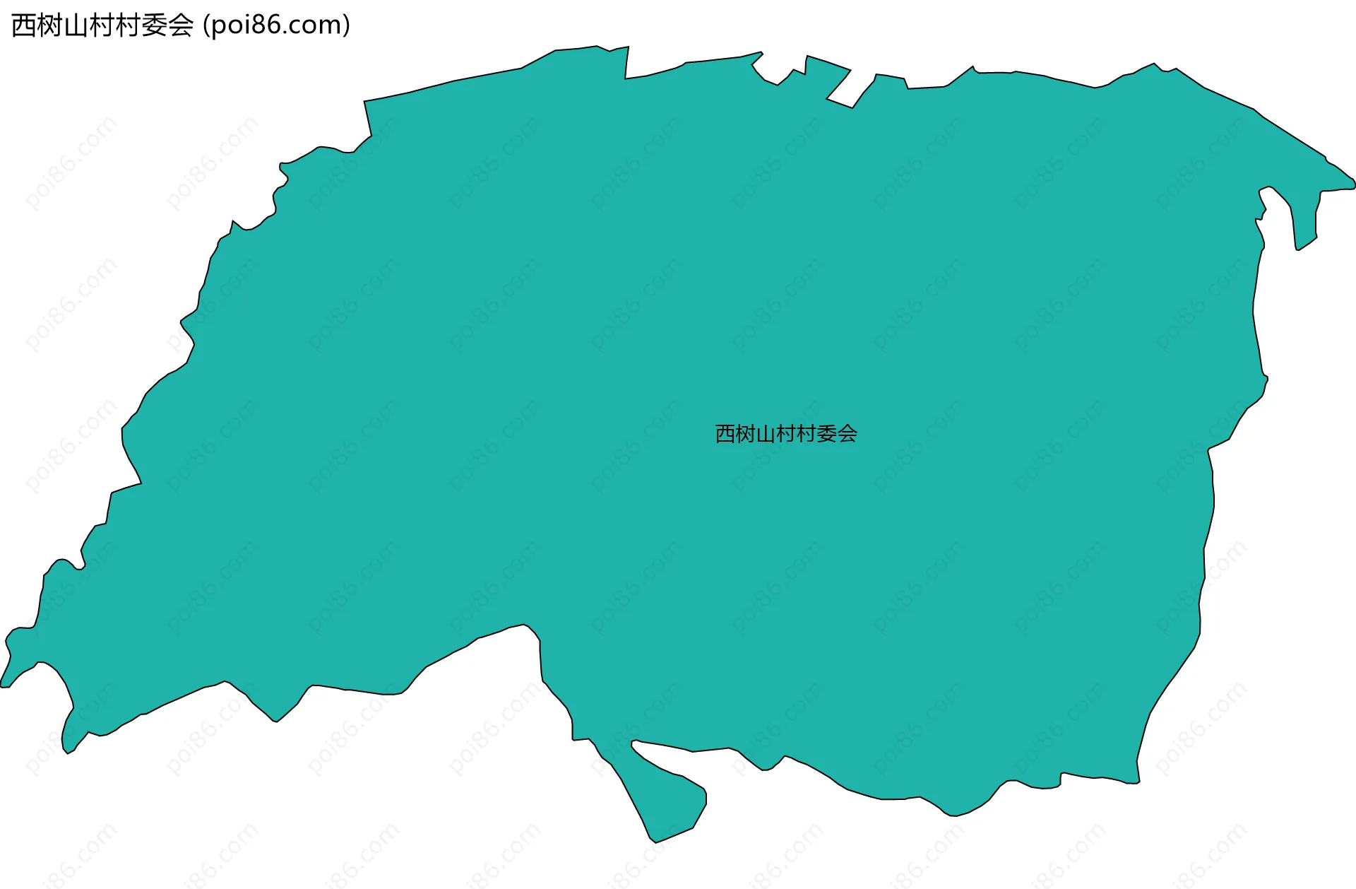 西树山村村委会边界地图