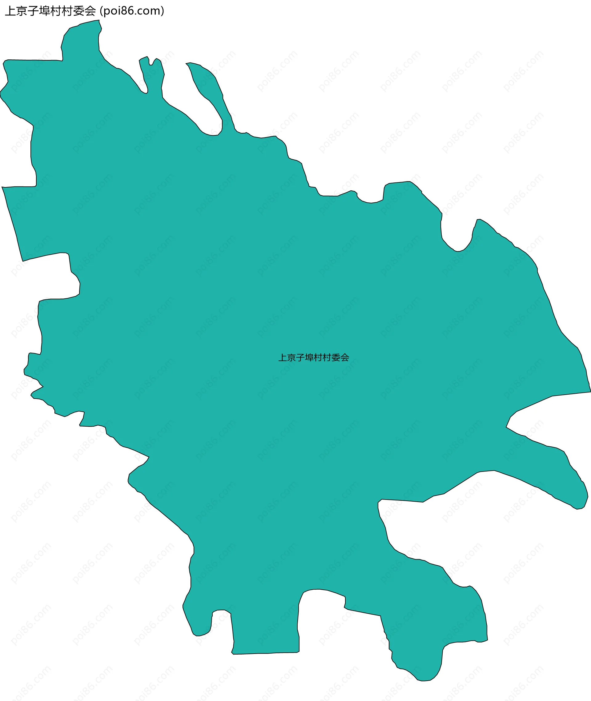 上京子埠村村委会边界地图