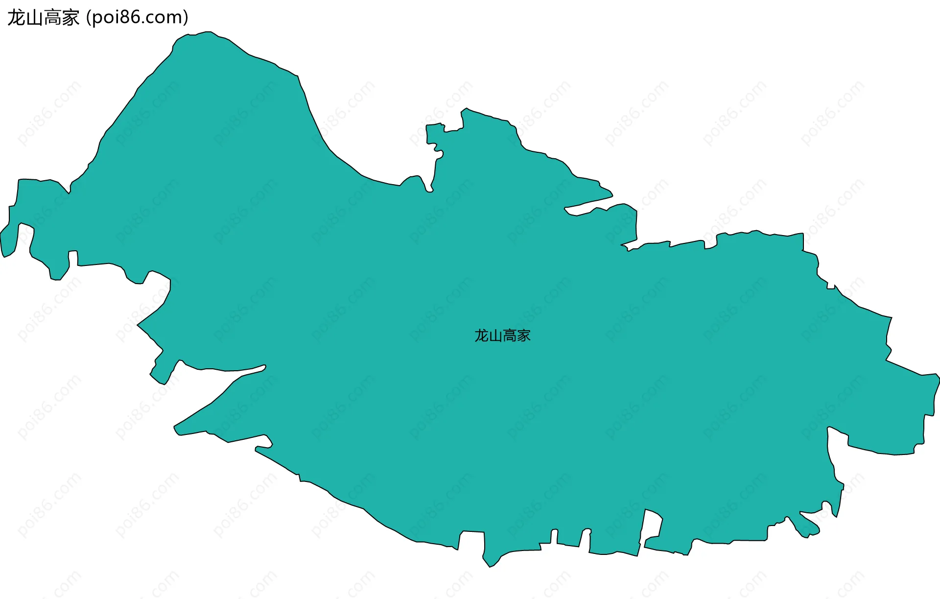 龙山高家边界地图
