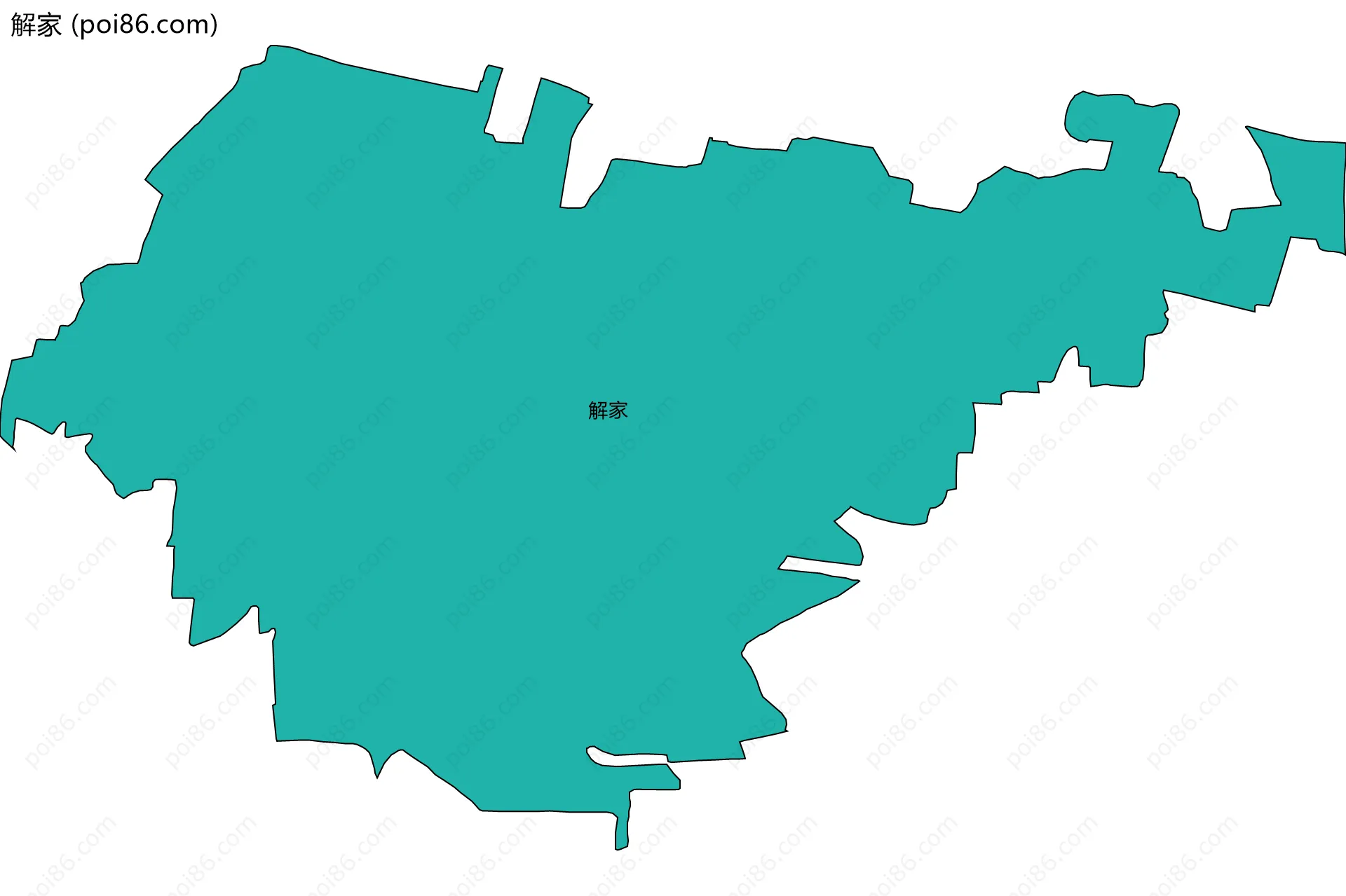 解家边界地图