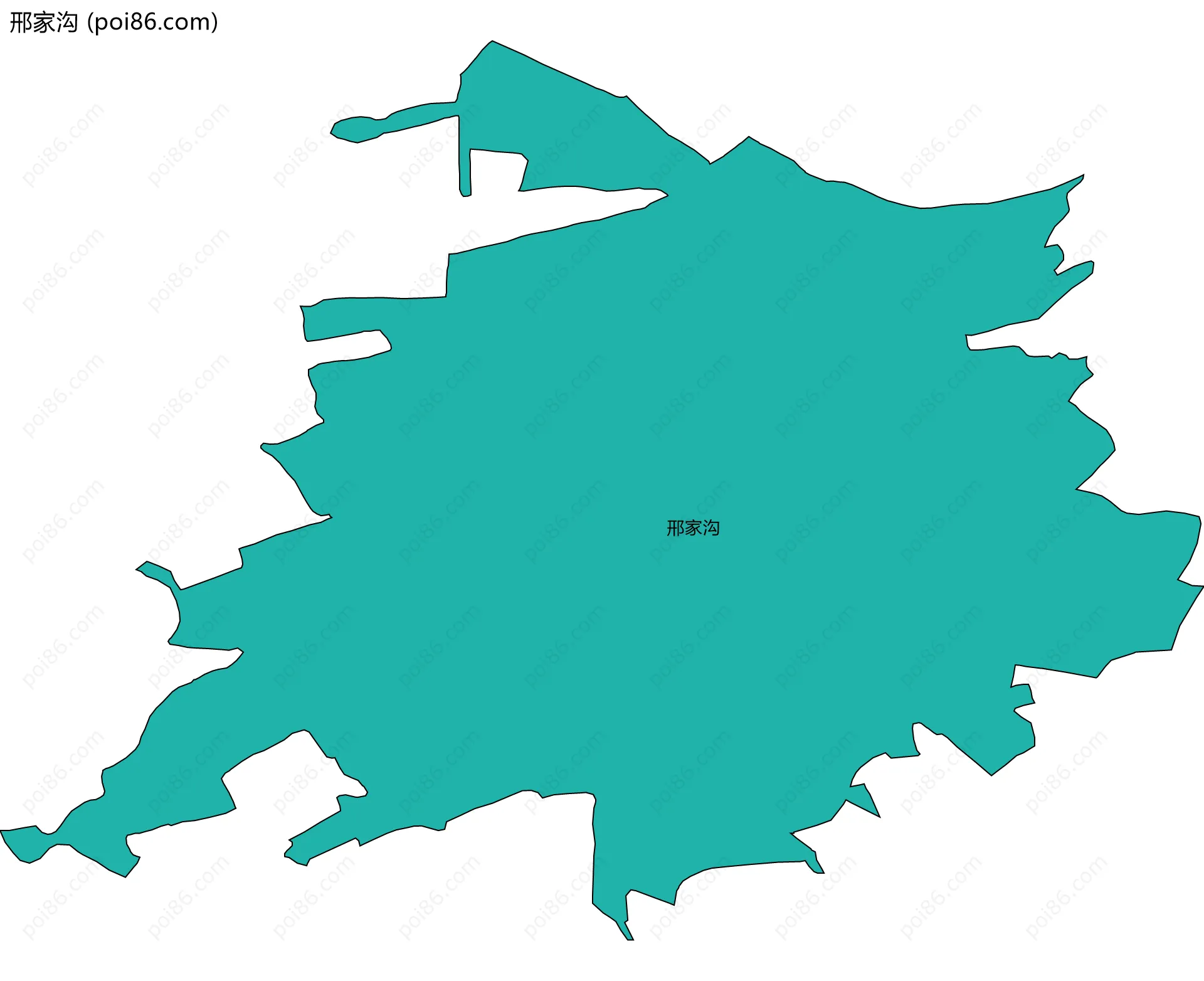 邢家沟边界地图