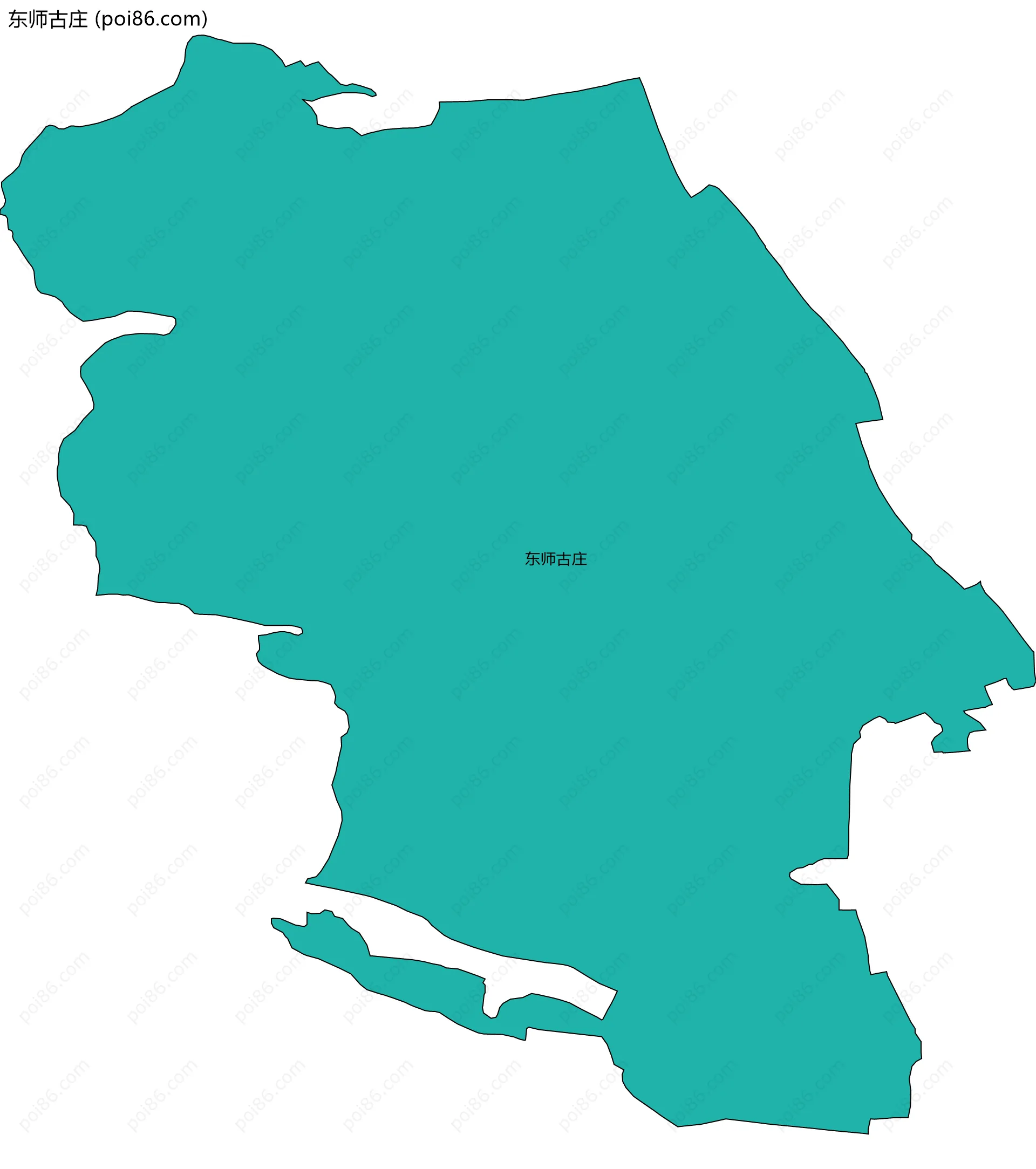 东师古庄边界地图