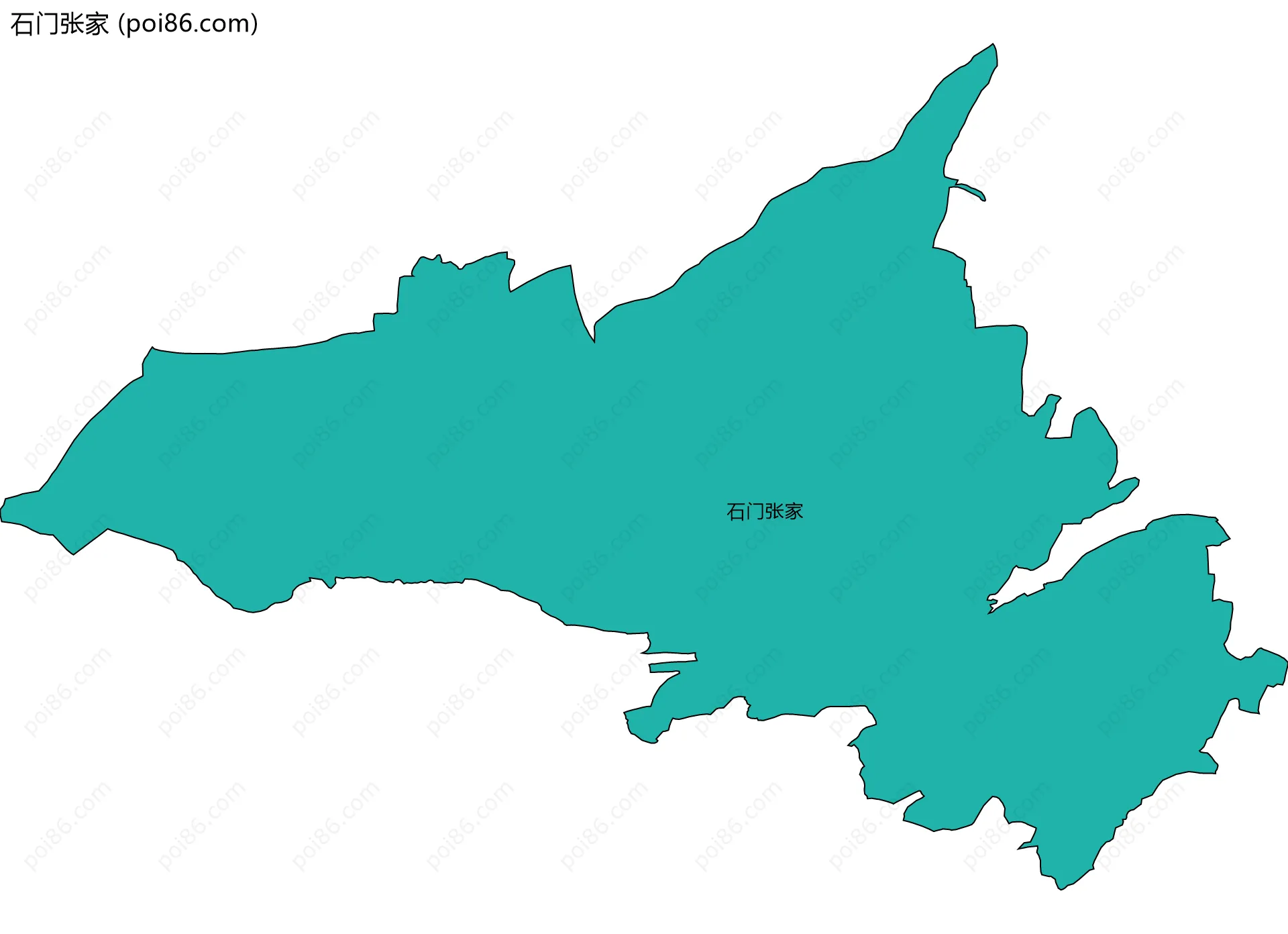 石门张家边界地图