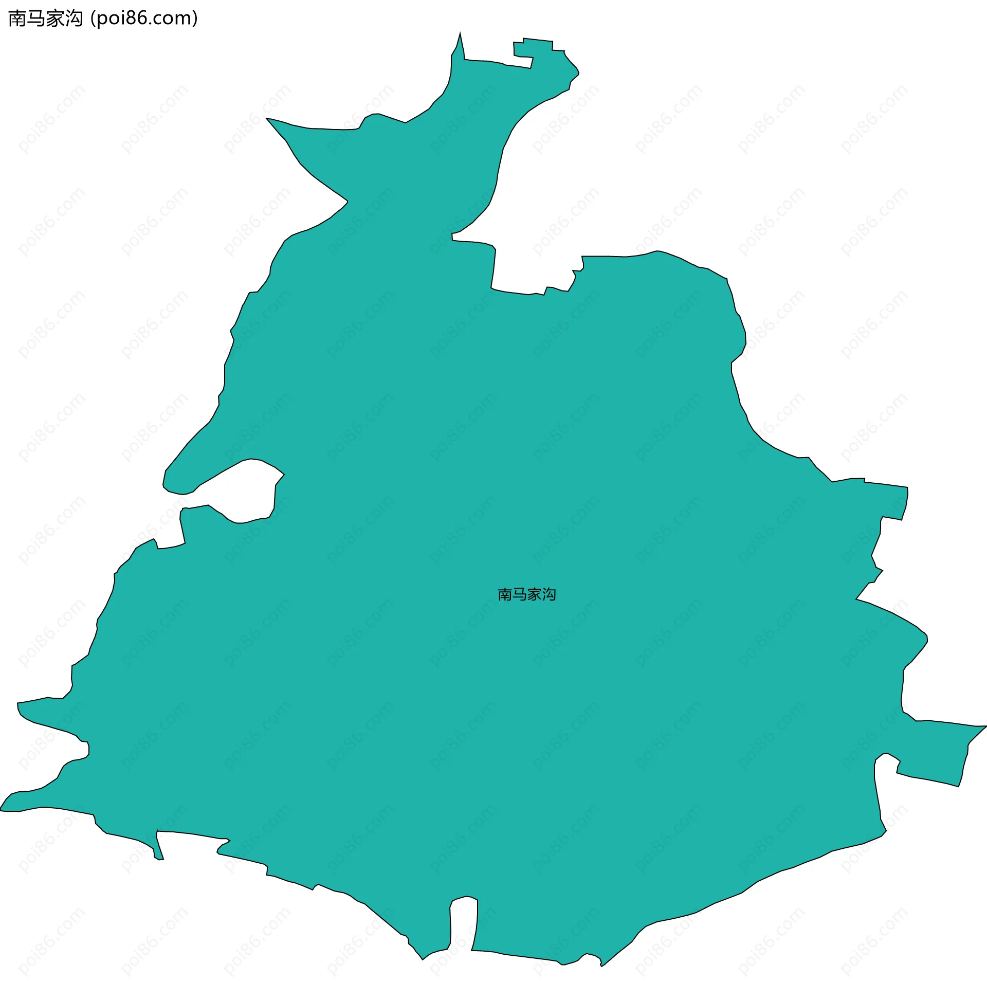 南马家沟边界地图