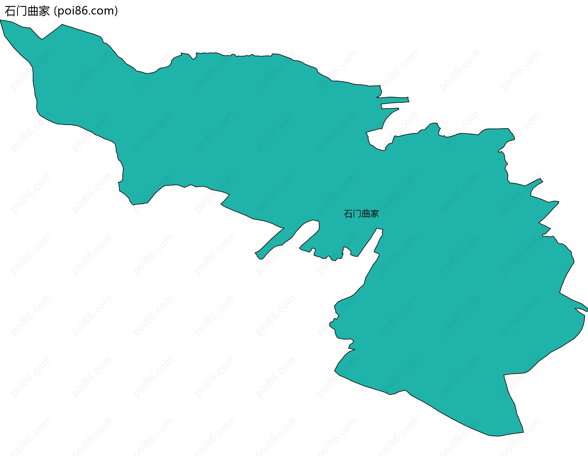 石门曲家边界地图