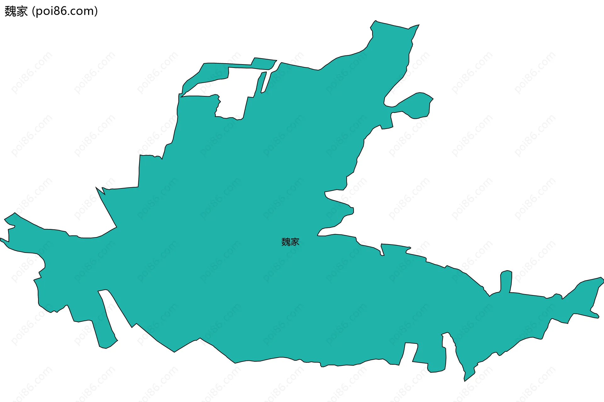魏家边界地图