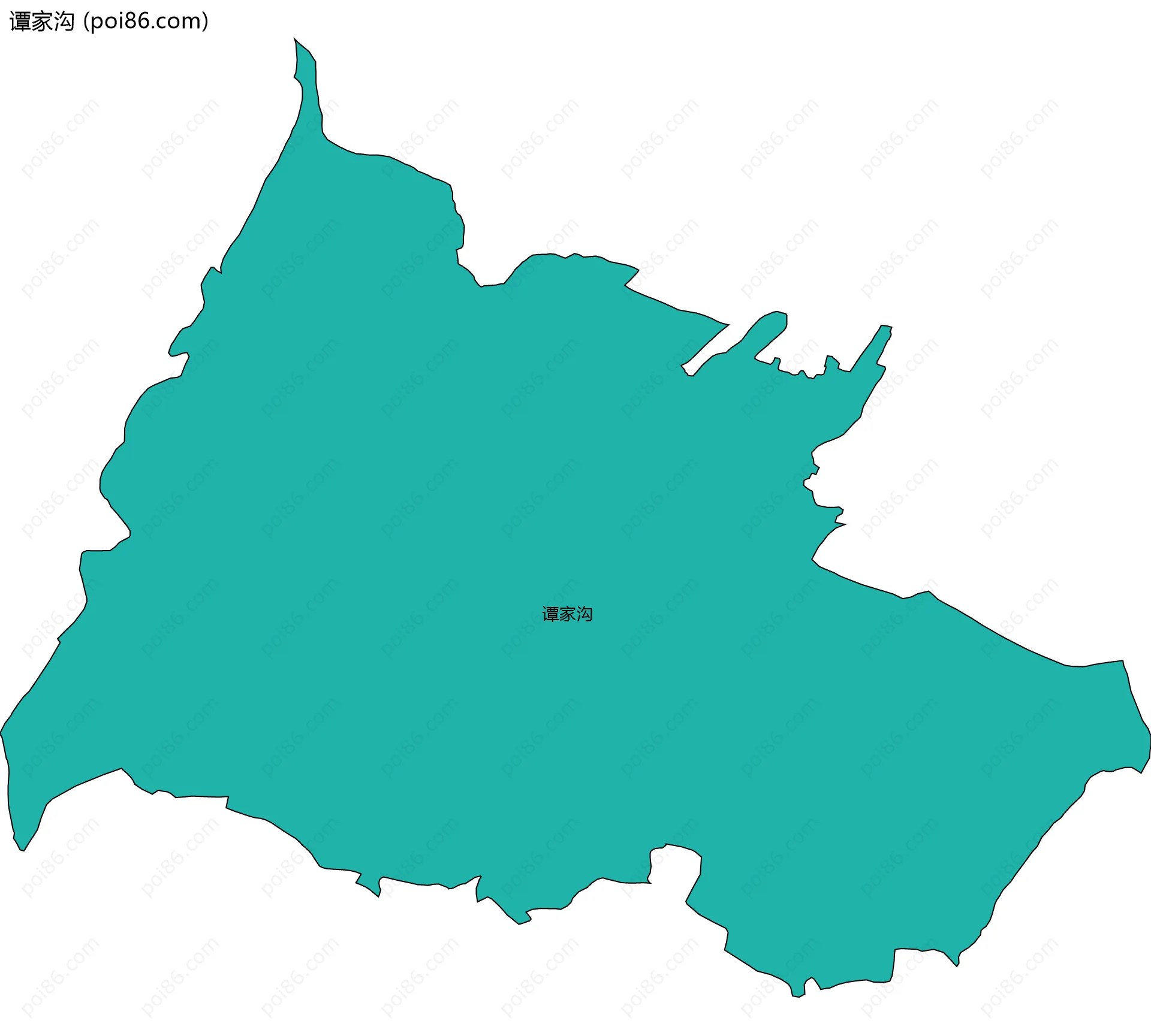 谭家沟边界地图