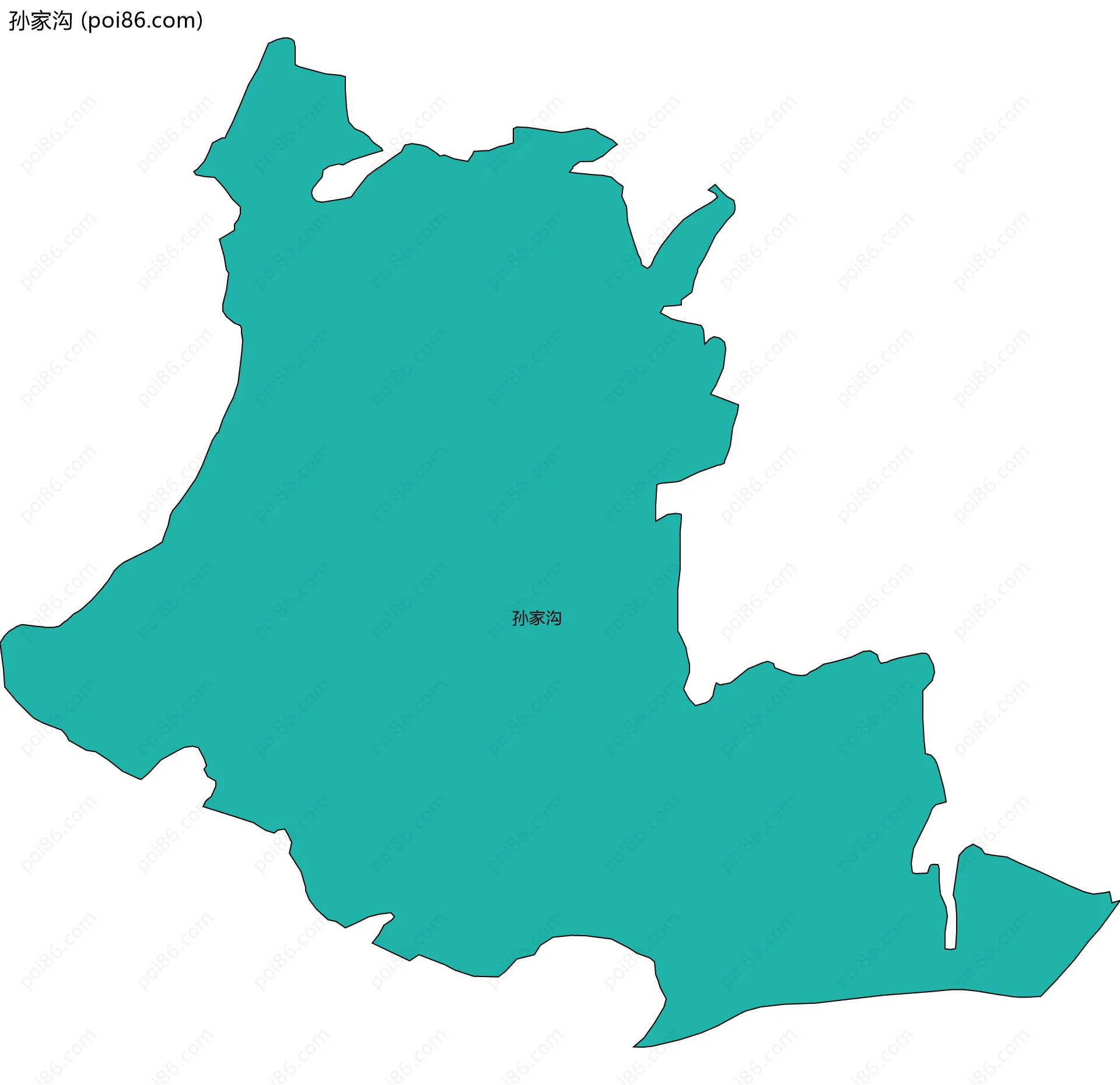 孙家沟边界地图