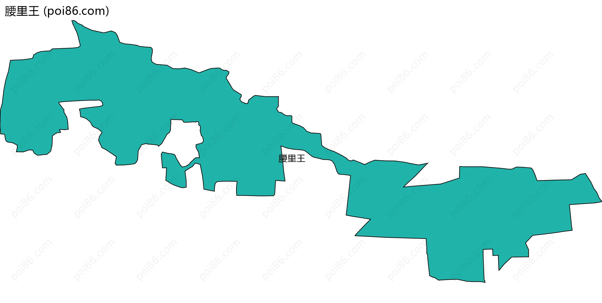 腰里王边界地图