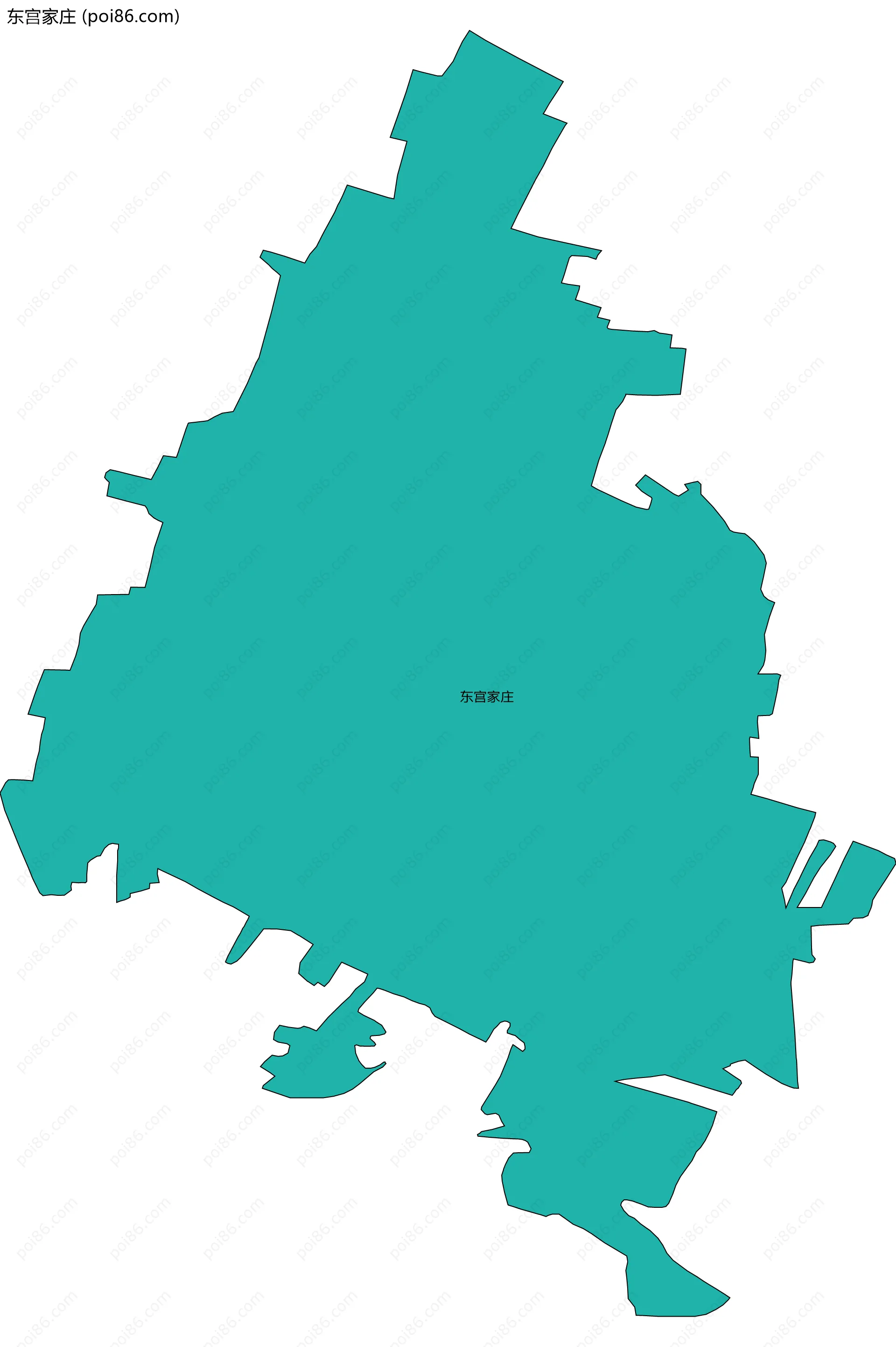 东宫家庄边界地图