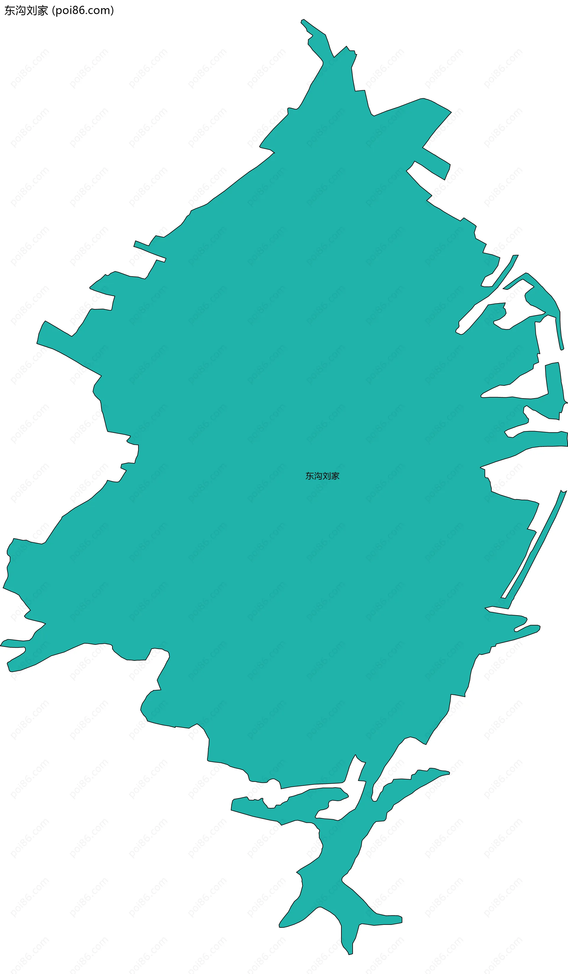 东沟刘家边界地图