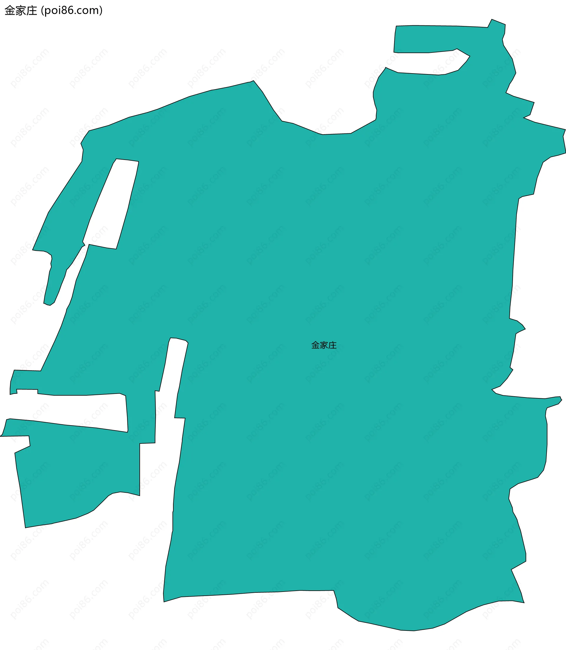 金家庄边界地图