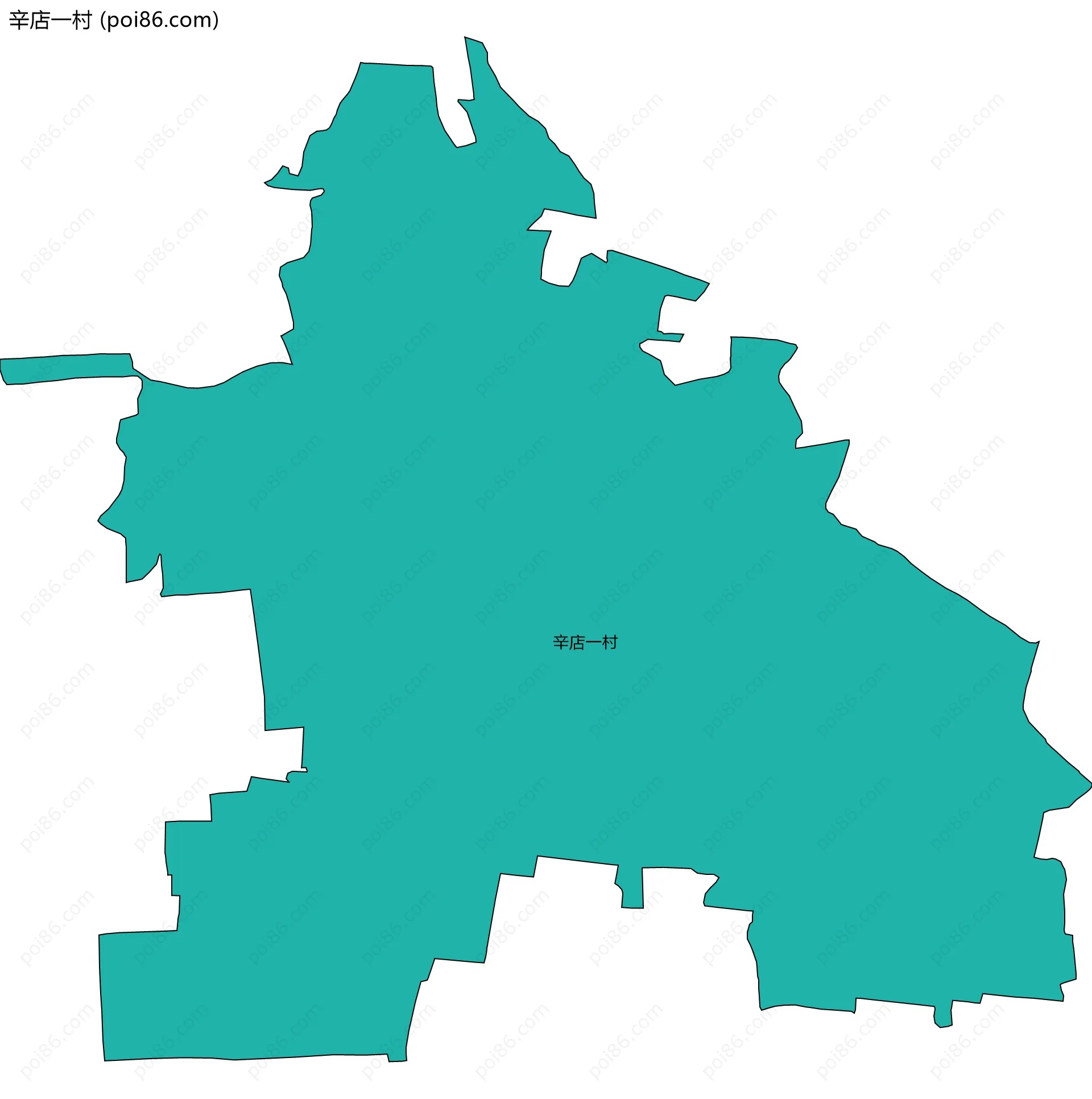 辛店一村边界地图