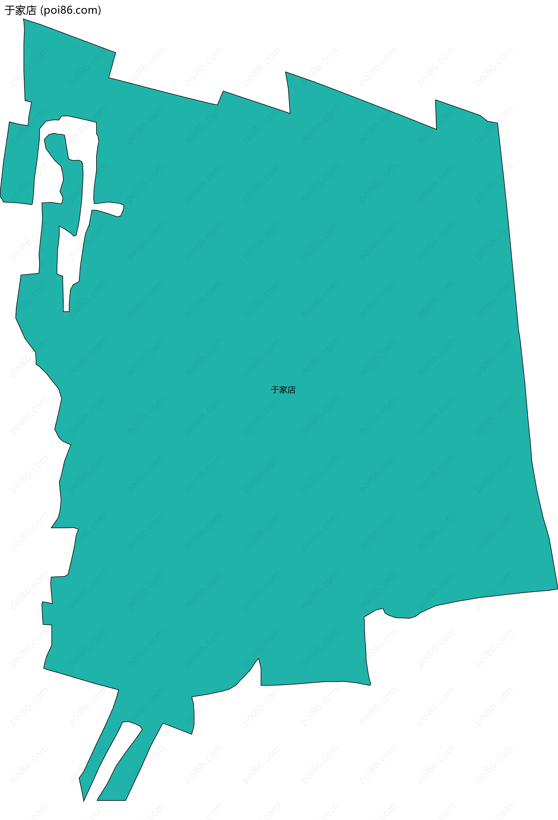 于家店边界地图