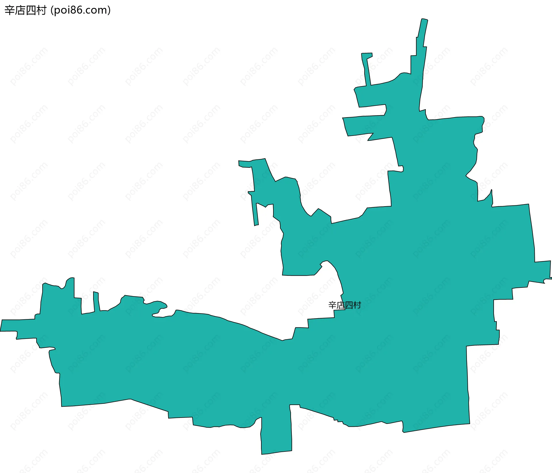 辛店四村边界地图
