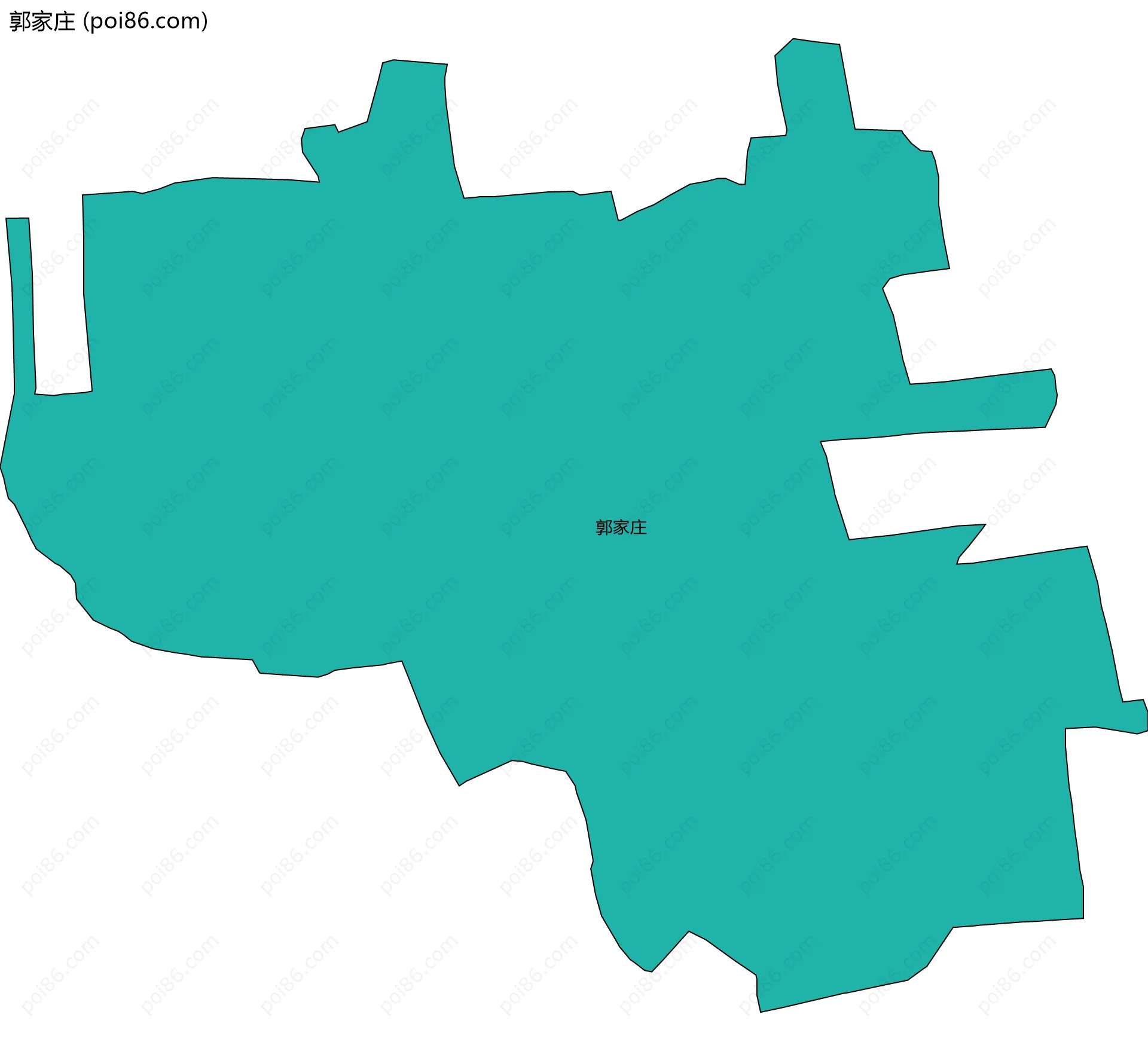 郭家庄边界地图